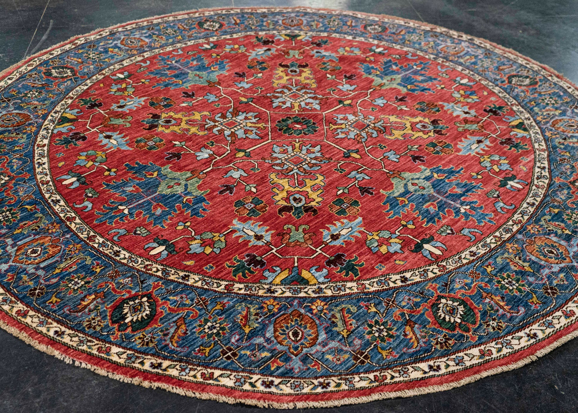 Oriental Hand Knotted Round Rug 8' x 8' #21389