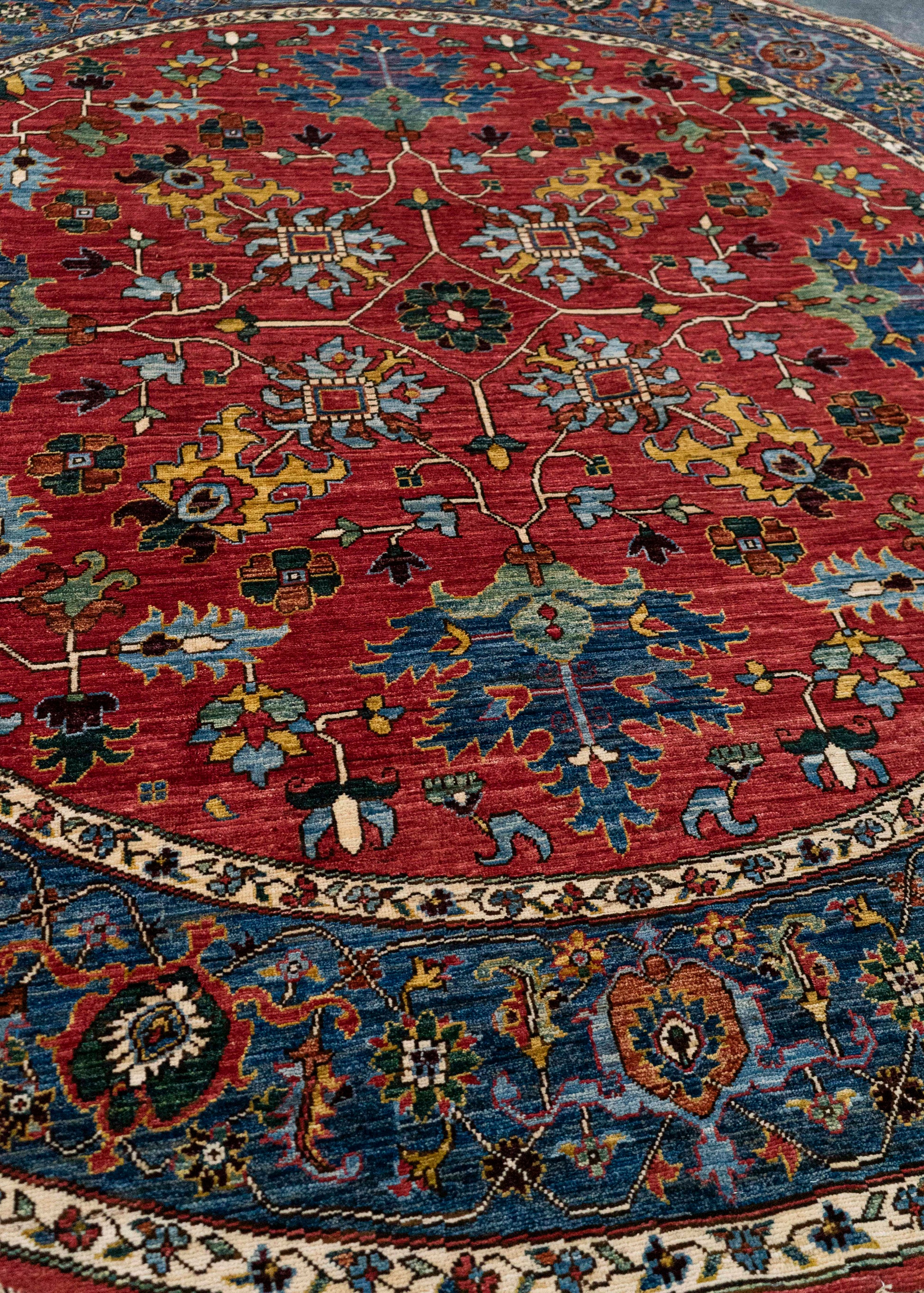 Oriental Hand Knotted Round Rug 8' x 8' #21389