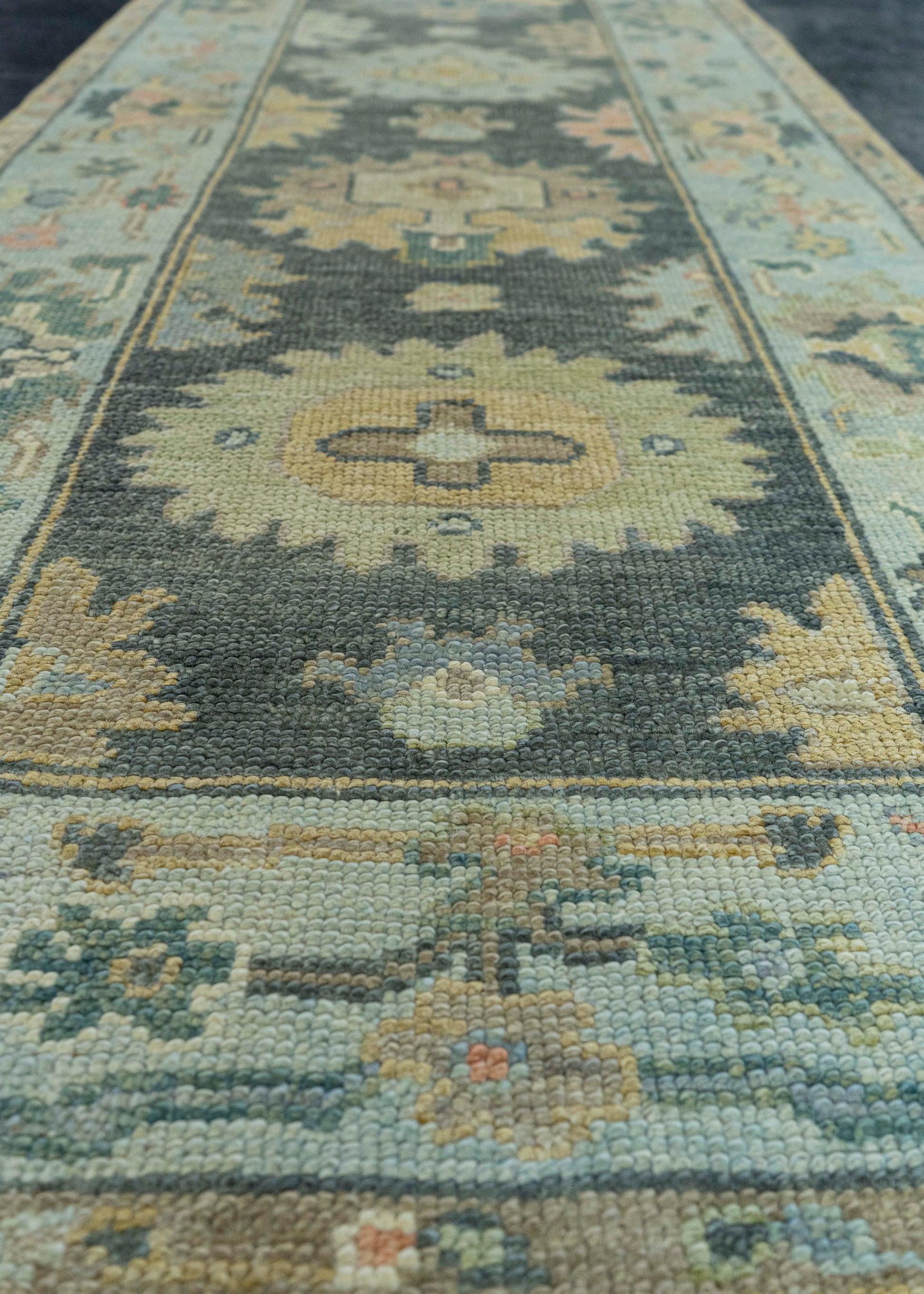 Turkish Oushak Rug 2'9" x 7'9" #19198
