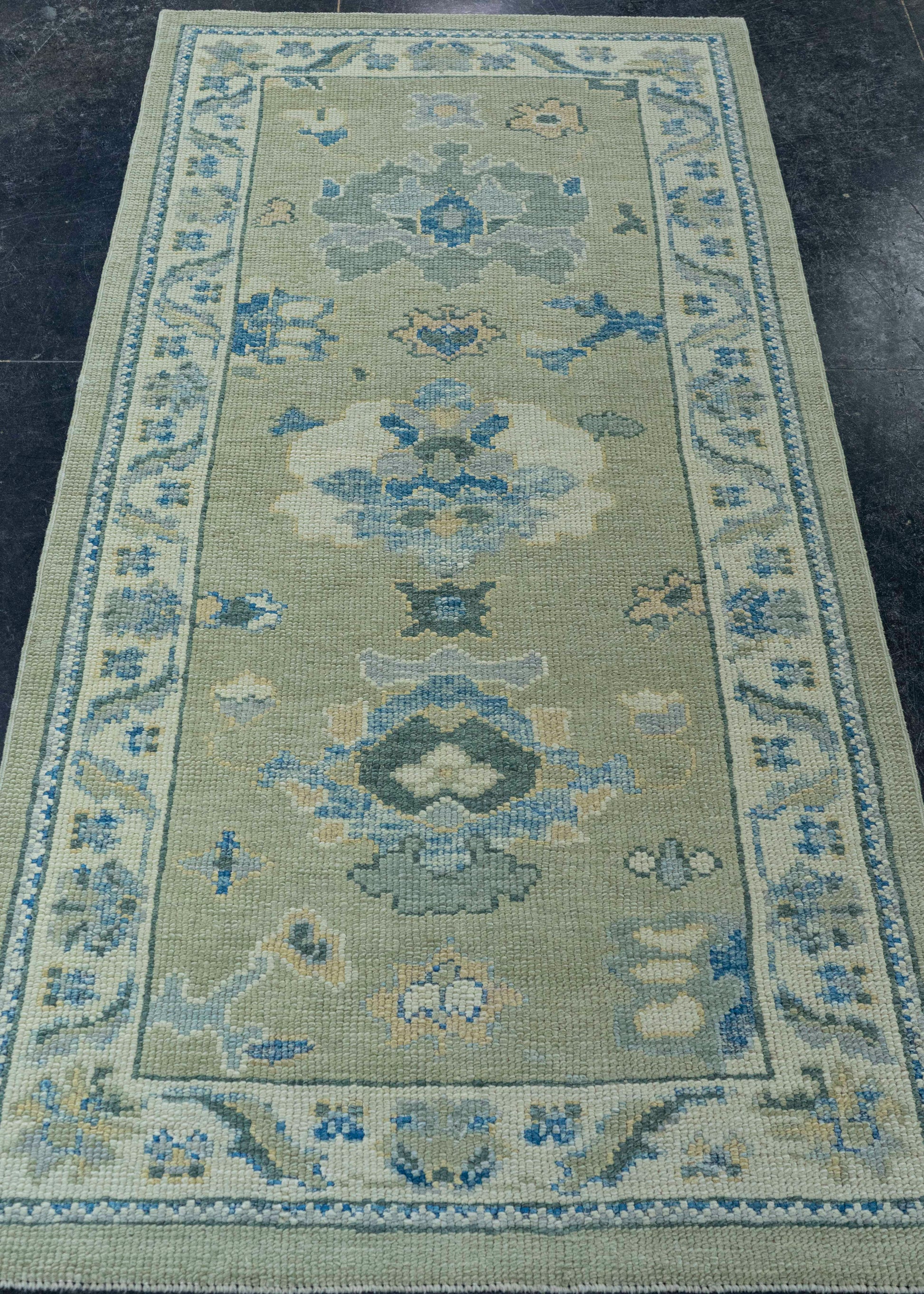 Turkish Oushak Rug 3'1" x 6'2" #19080