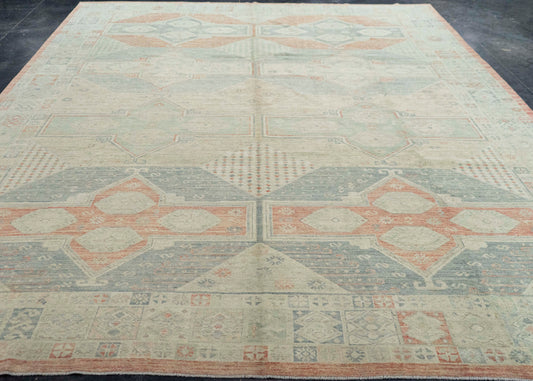 Turkish Oushak Antique Look Rug 10'5" x 13'11" #21307