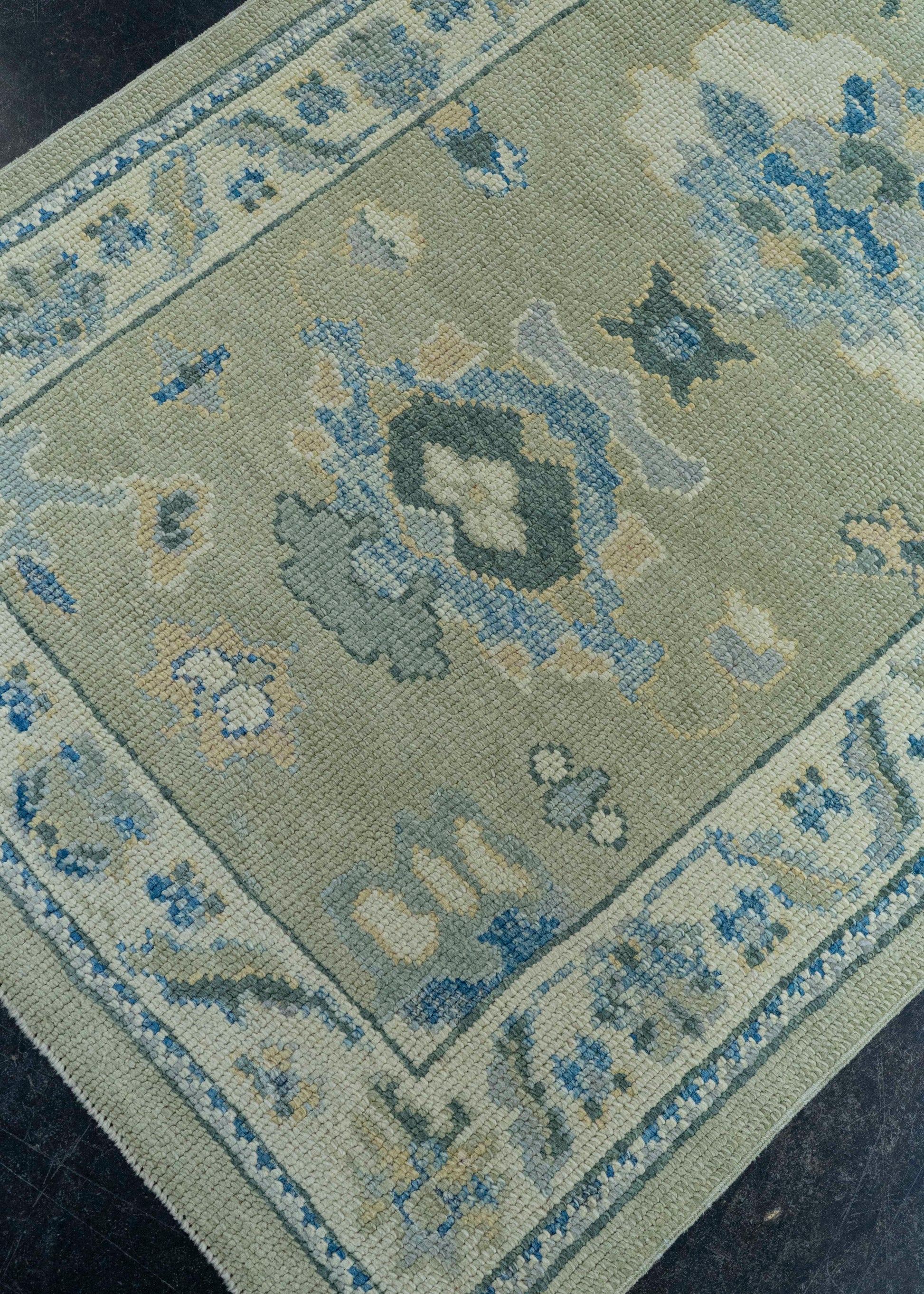 Turkish Oushak Rug 3'1" x 6'2" #19080
