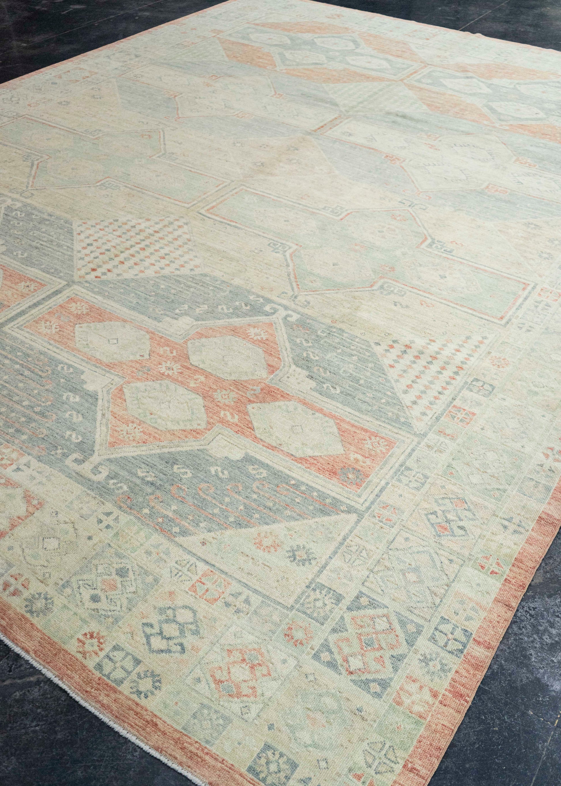 Turkish Oushak Antique Look Rug 10'5" x 13'11" #21307