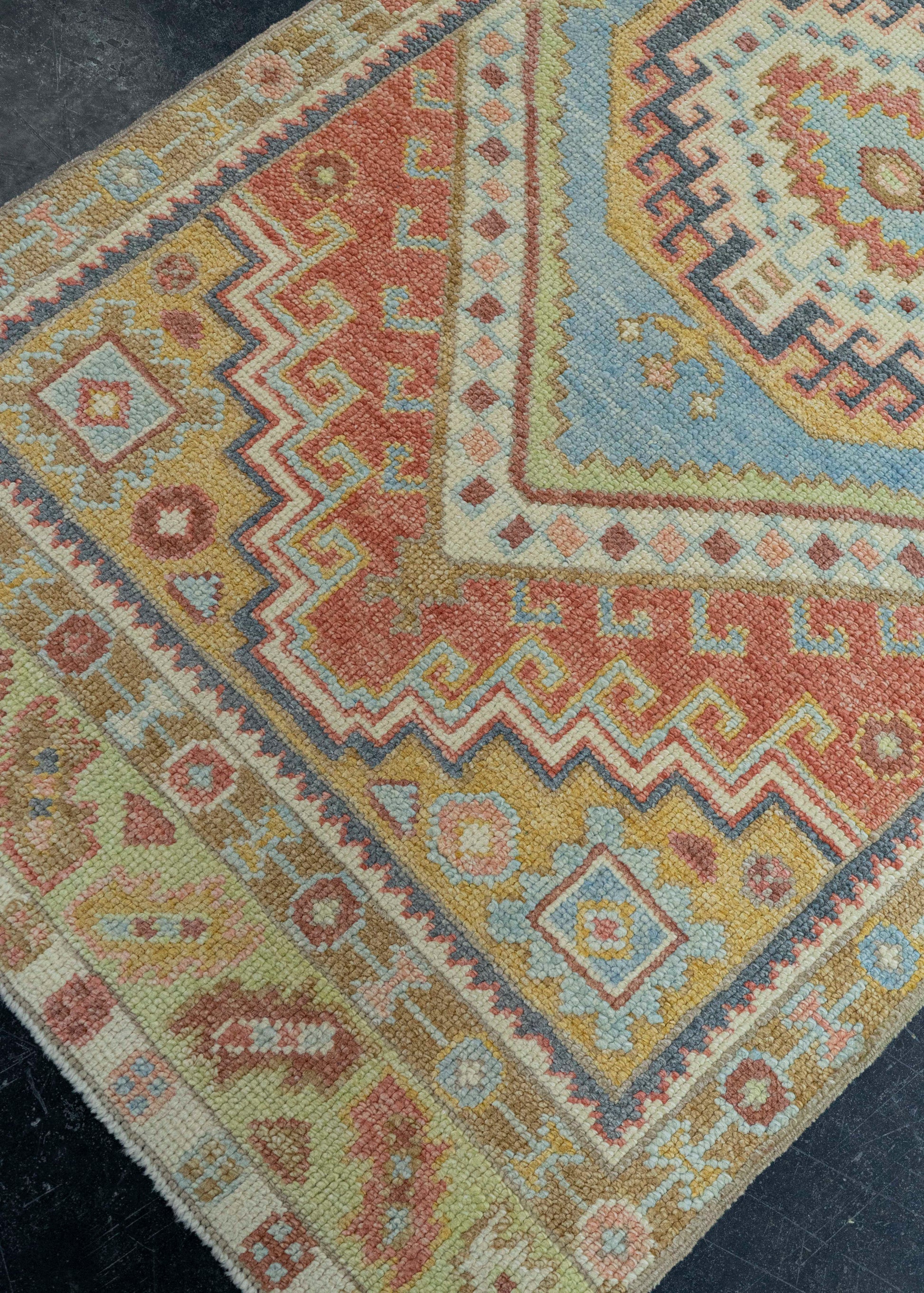 Turkish Oushak Rug 3' x 7'8" #19076