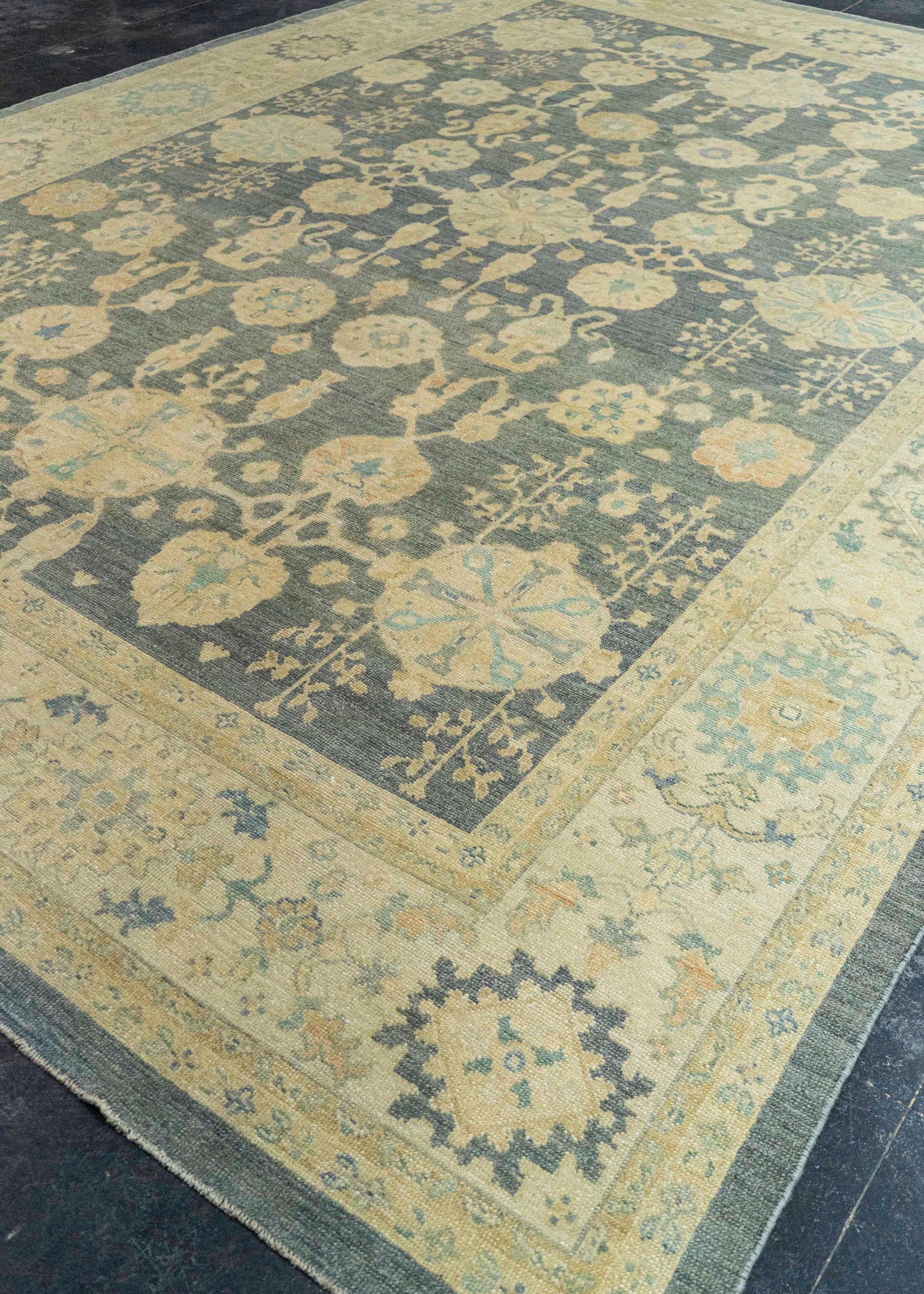 Turkish Oushak Antique Look Rug 10'5" x 14'3" #21310
