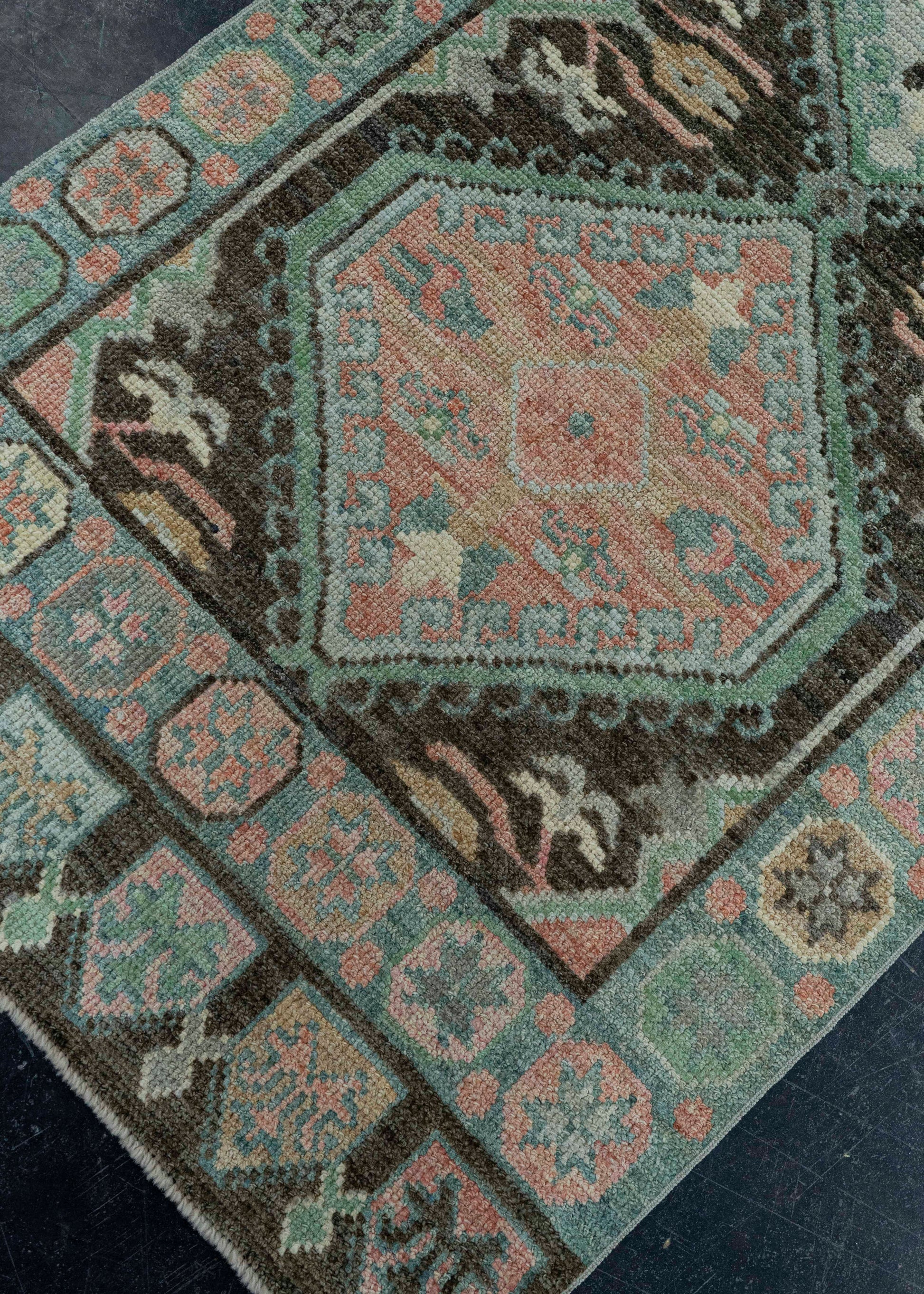 Turkish Oushak Rug 2'9" x 6'4" #20090