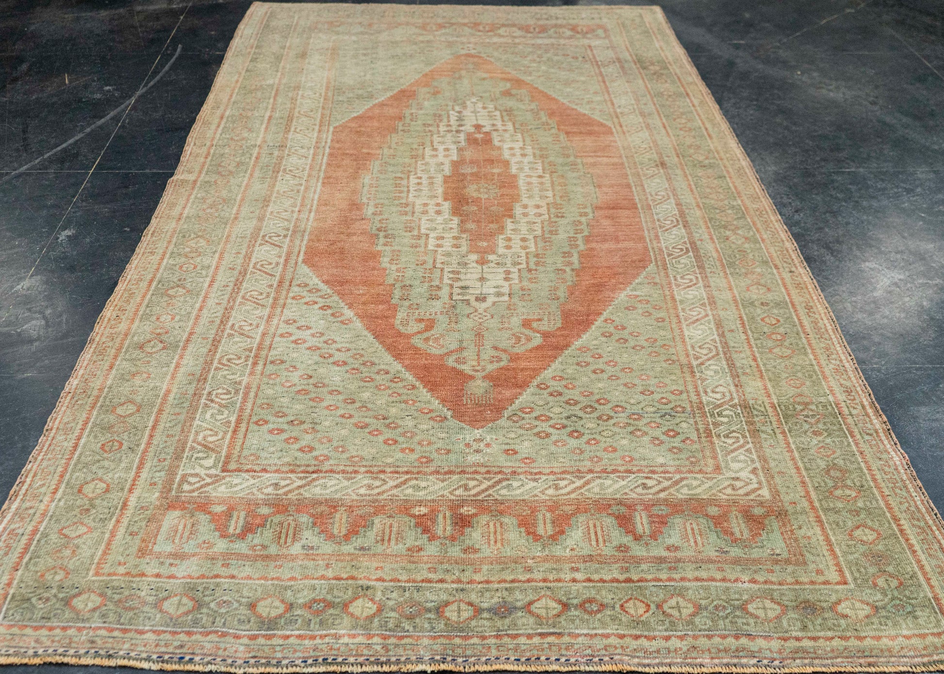 Turkish Vintage Rug  5'5" x 10'1" #21001