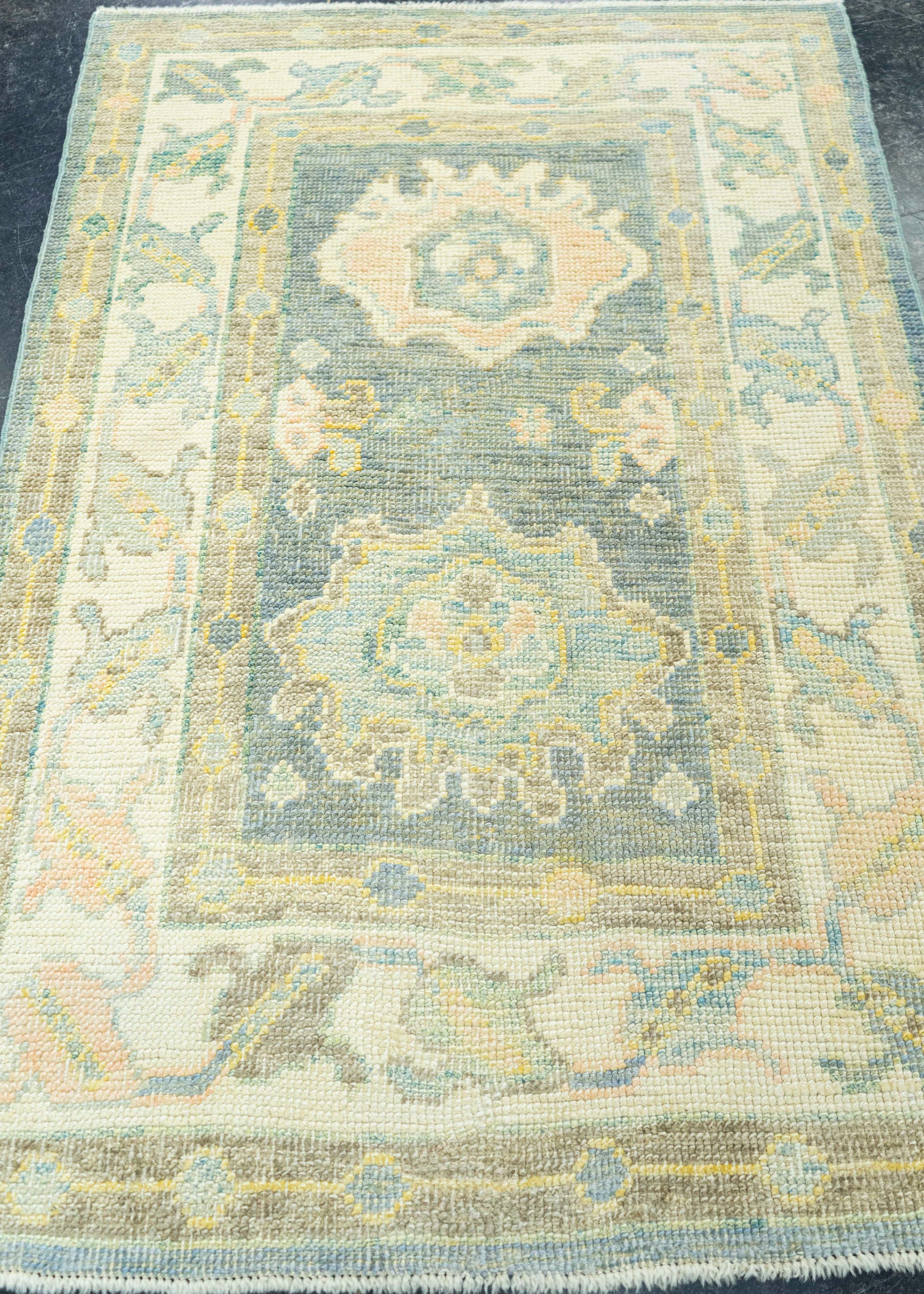 Turkish Oushak Rug 2'10" x 4'4" #19546