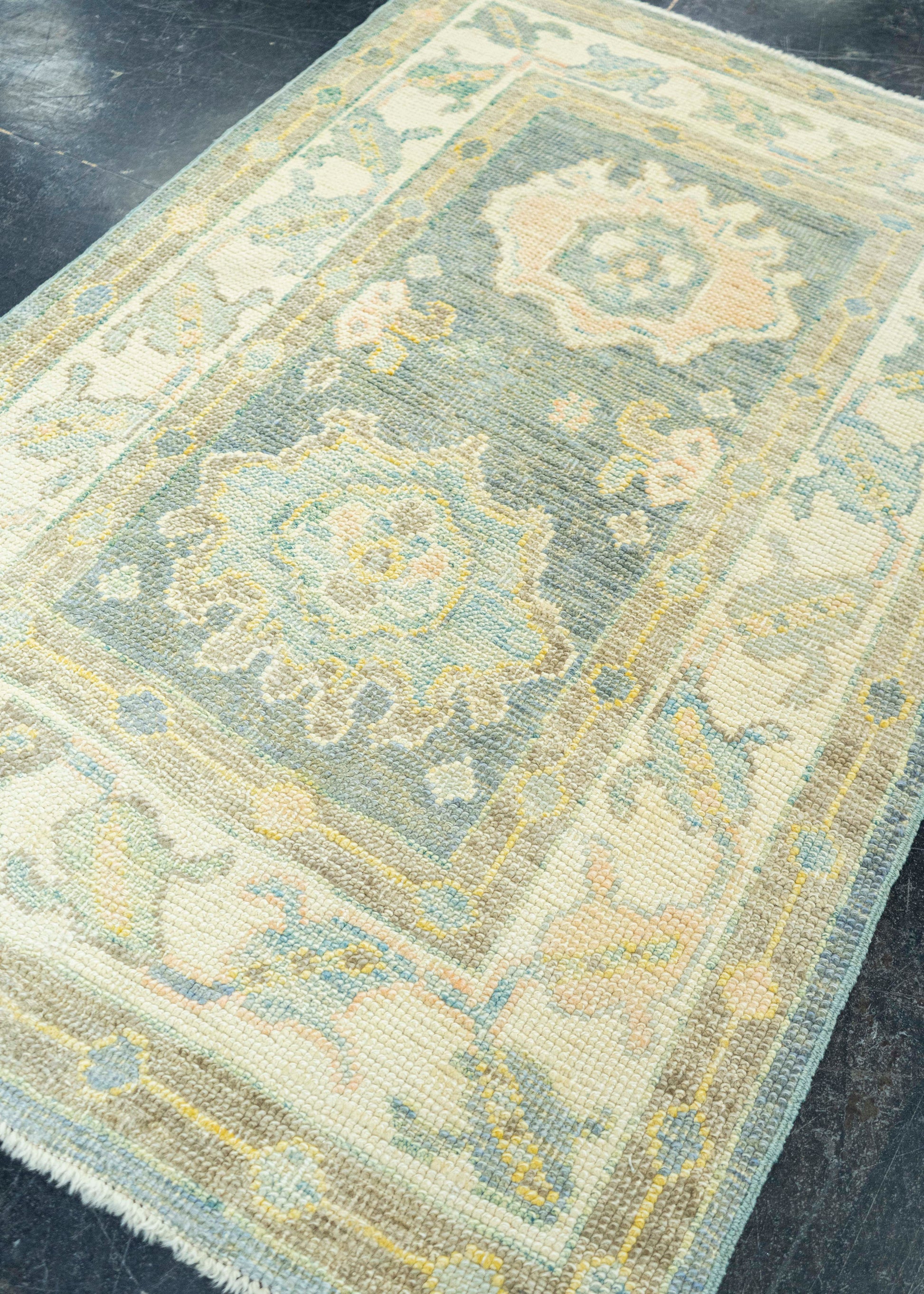 Turkish Oushak Rug 2'10" x 4'4" #19546