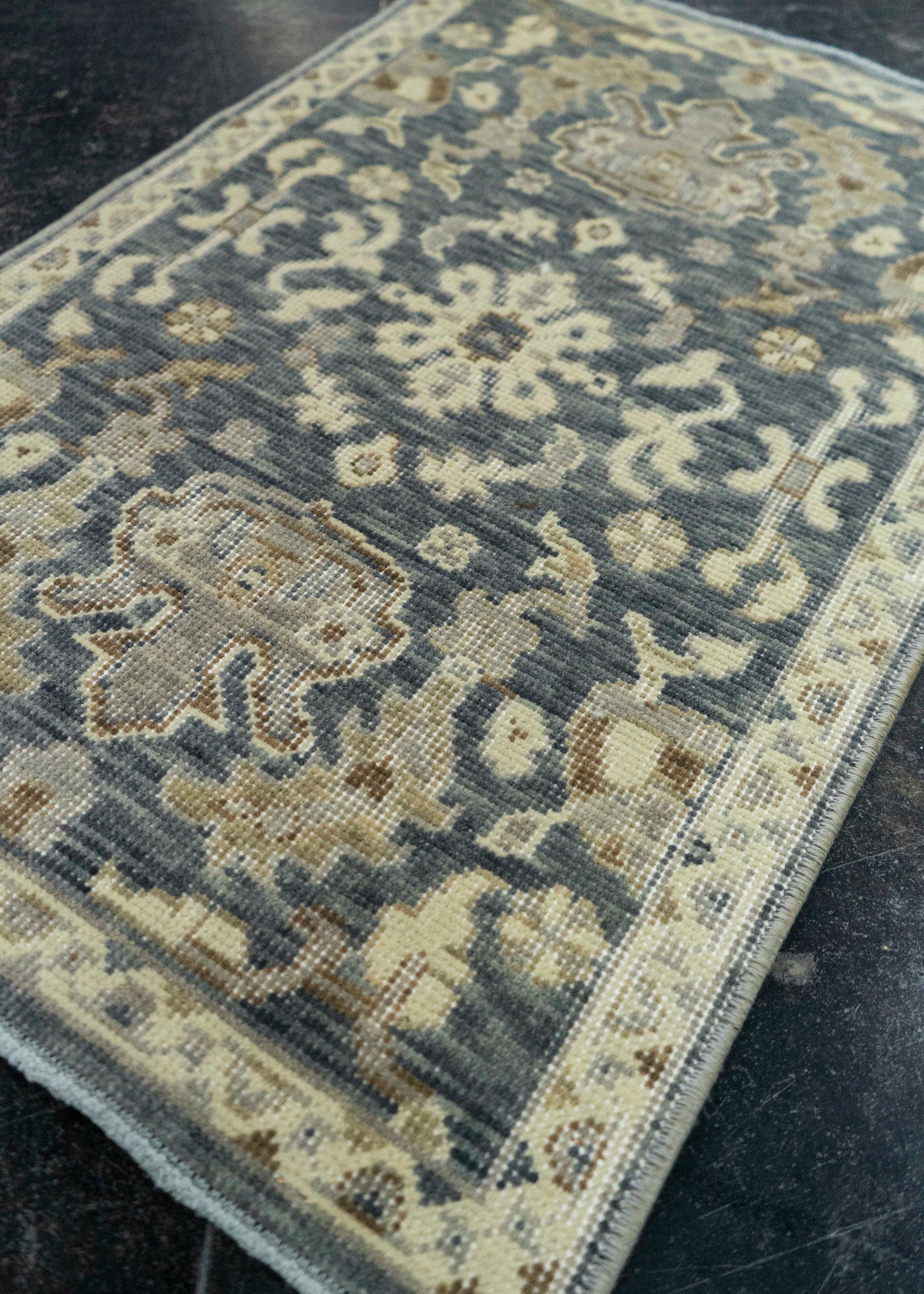 Turkish Oushak Rug 1'7" x 2'5" #20443