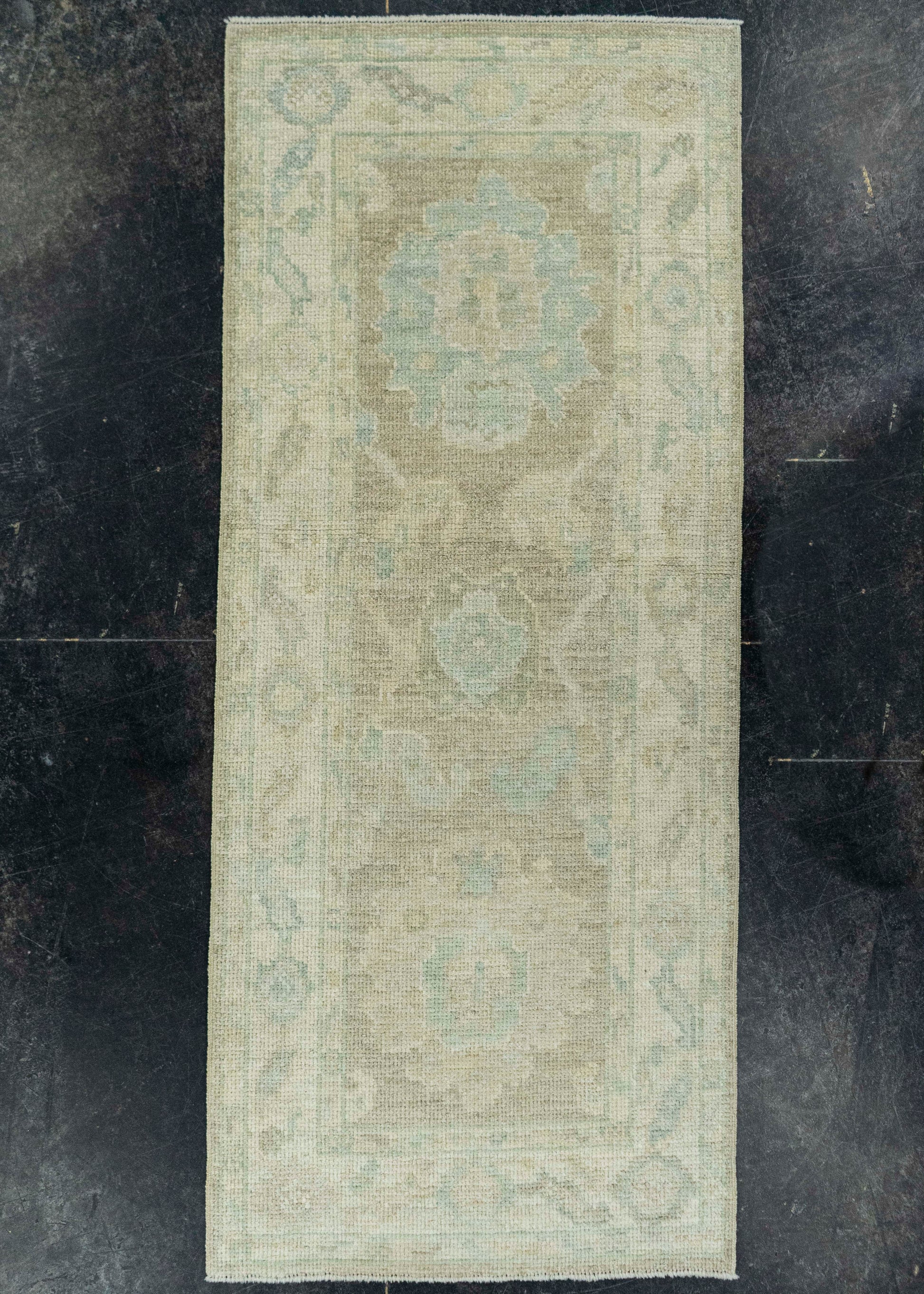Turkish Oushak Rug 2'2" x 5'2" #19419