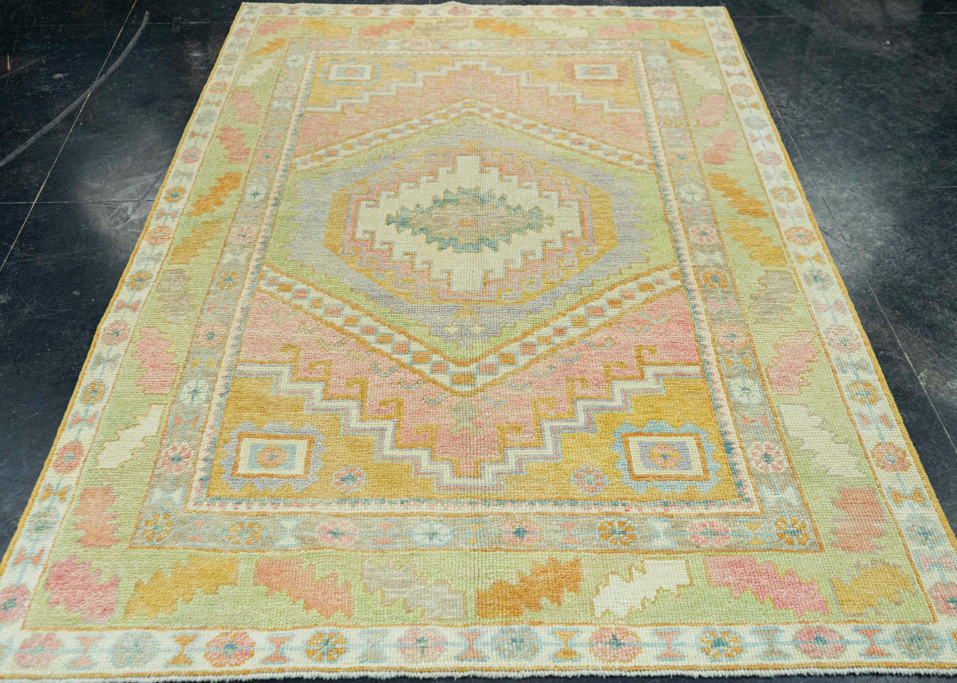 Turkish Oushak Rug 5'11" x 7'2" #19152