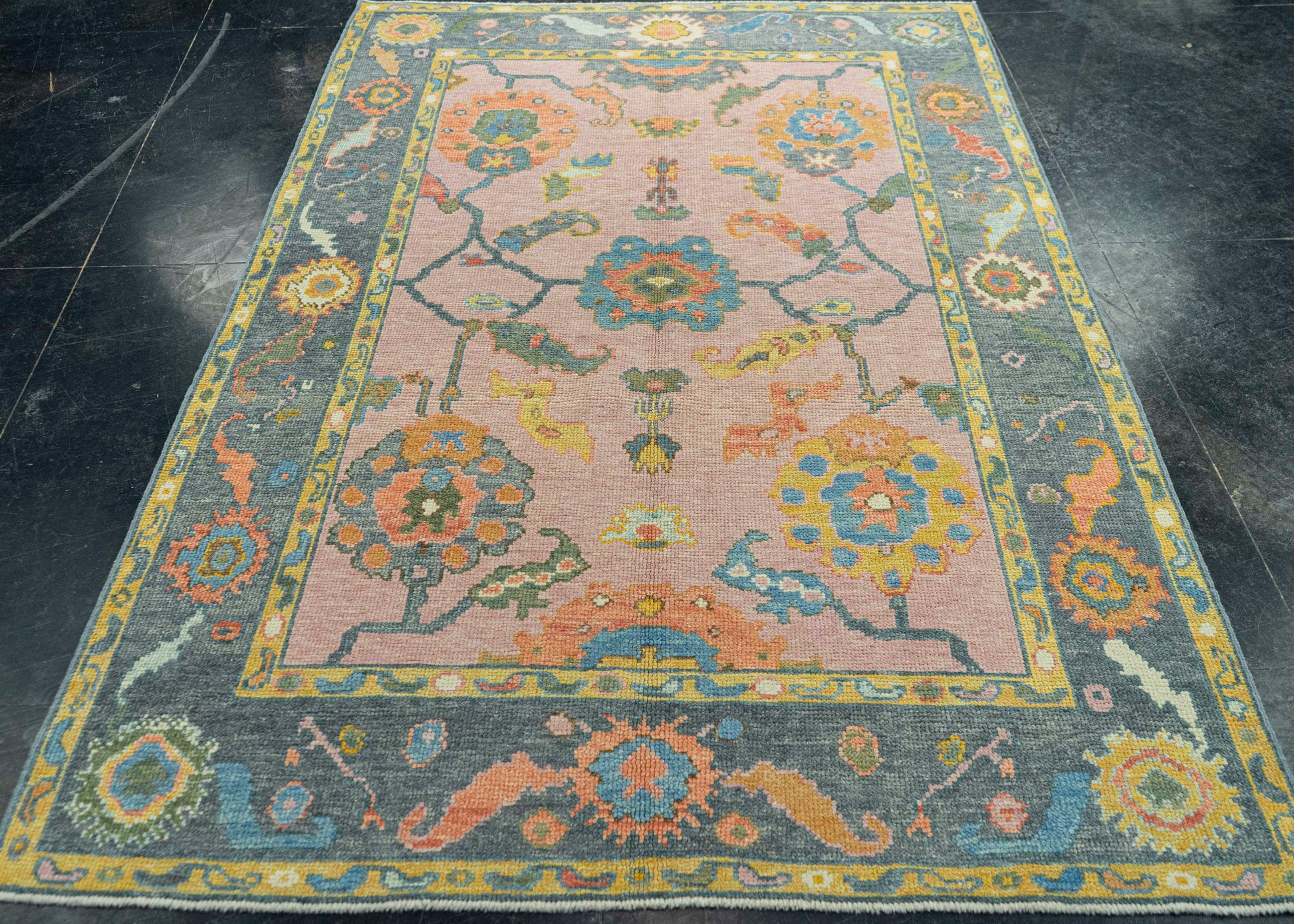 Turkish Oushak Rug 4'10" x 7'2" #19053