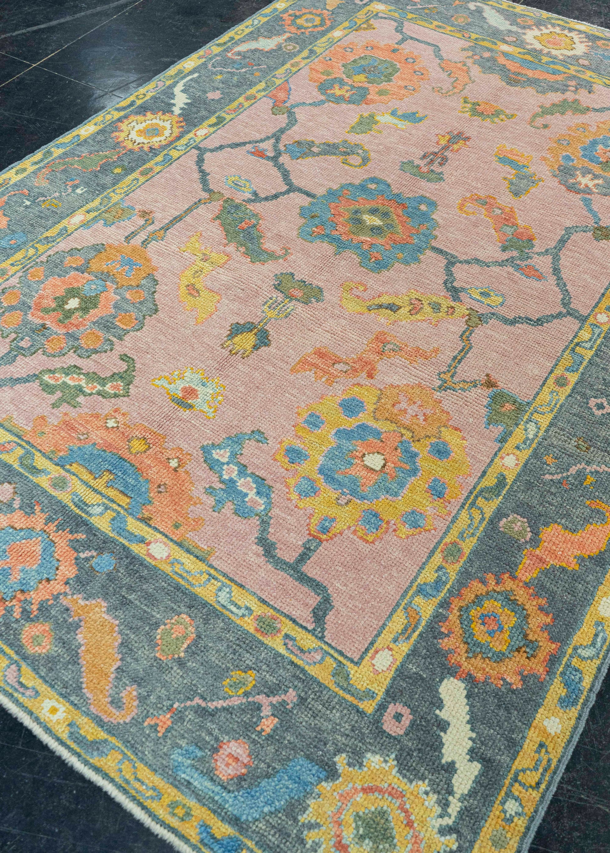 Turkish Oushak Rug 4'10" x 7'2" #19053