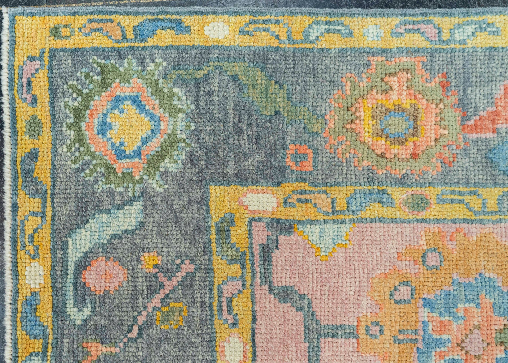 Turkish Oushak Rug 4'10" x 7'2" #19053