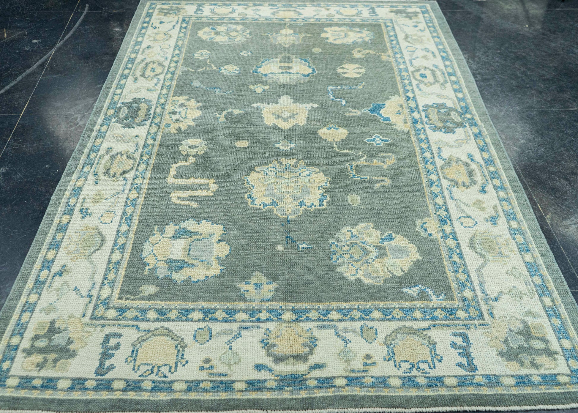 Turkish Oushak Rug 5'1" x 7'6" #19161