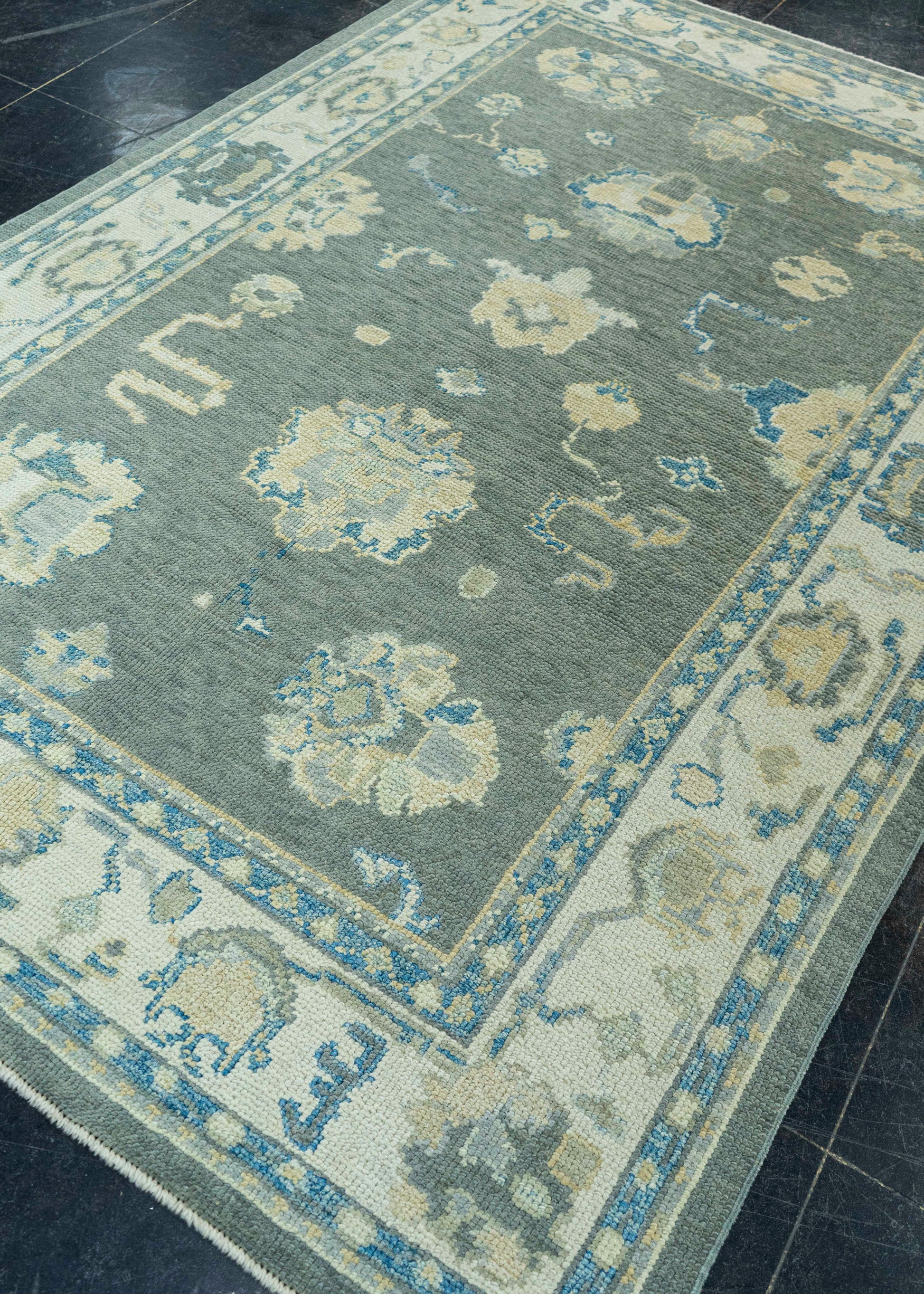 Turkish Oushak Rug 5'1" x 7'6" #19161