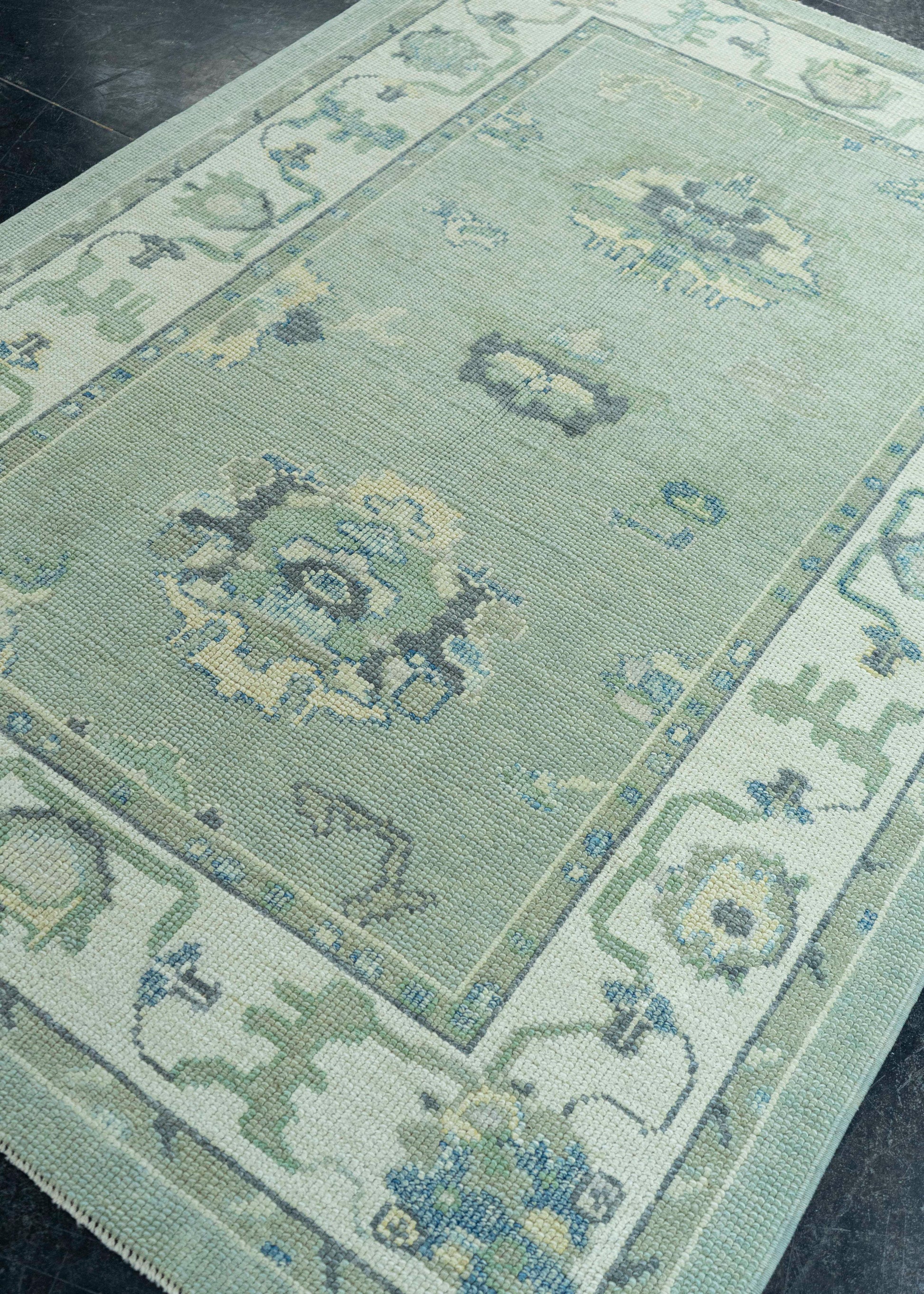 Turkish Oushak Rug 4'3" x 6'1" #19166