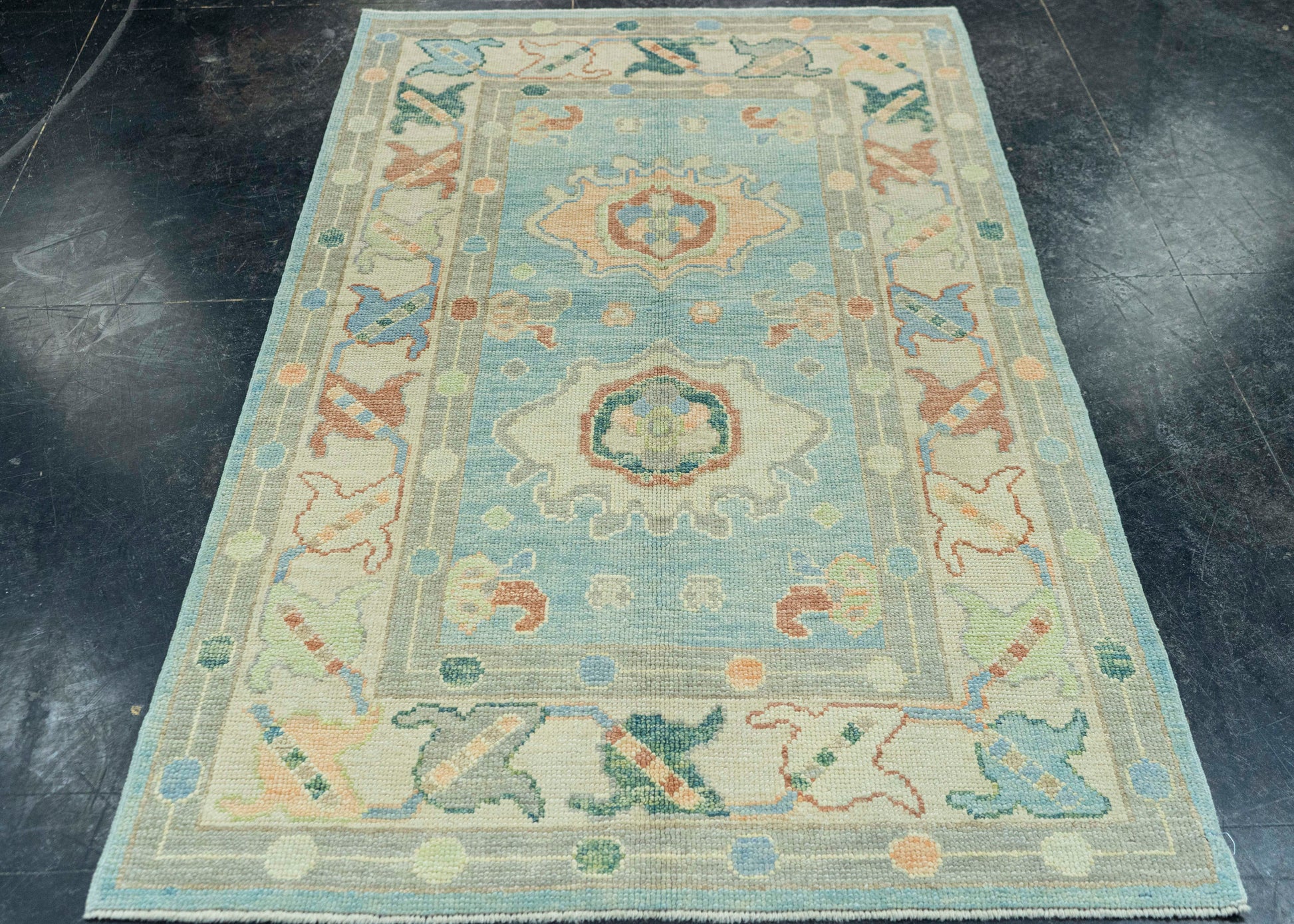 Turkish Oushak Rug 3'9" x 6' #20010