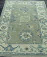 Turkish Oushak Rug 3'11" x 5'10" #19048