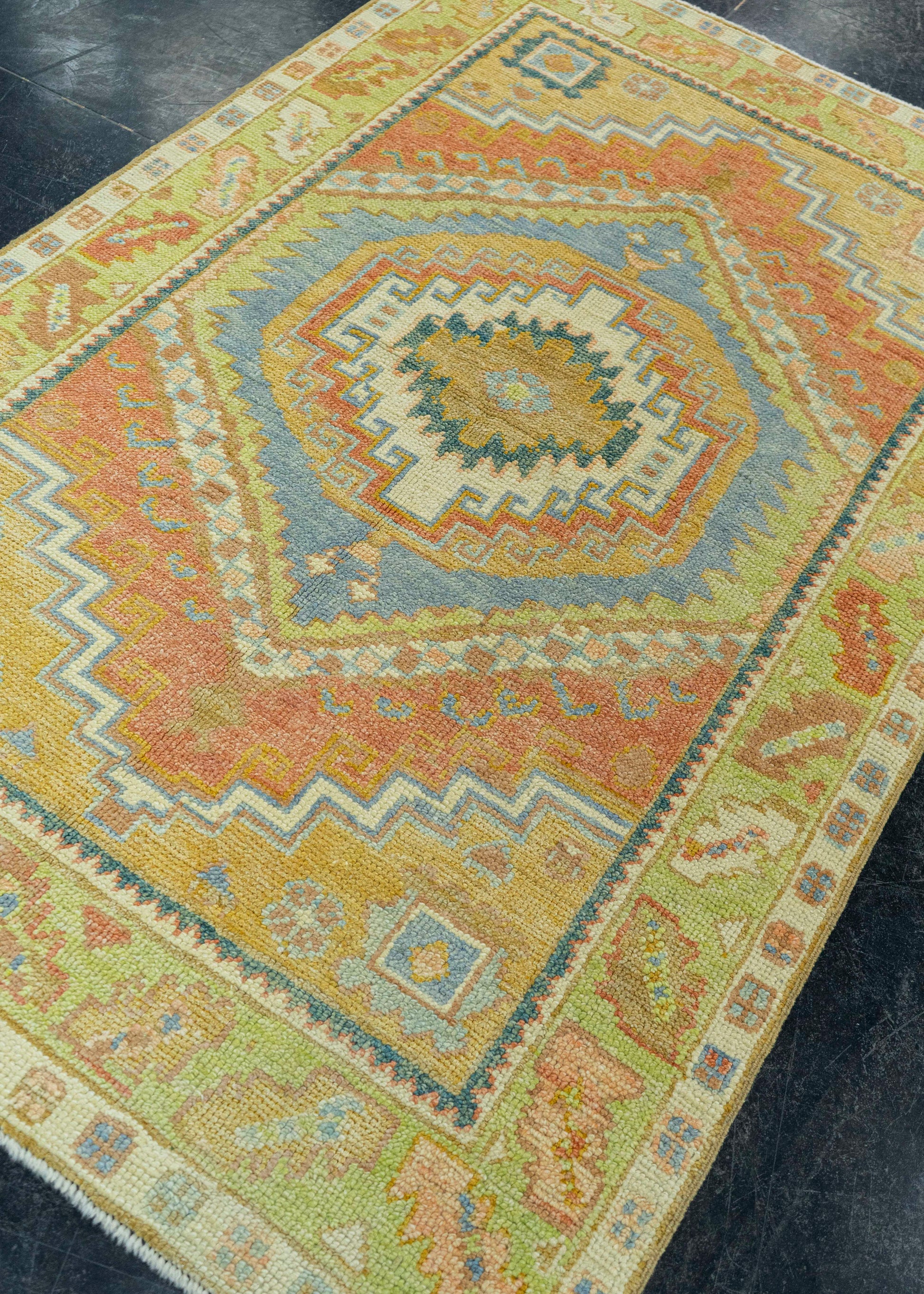 Turkish Oushak Rug 3'9" x 5'9" #19061