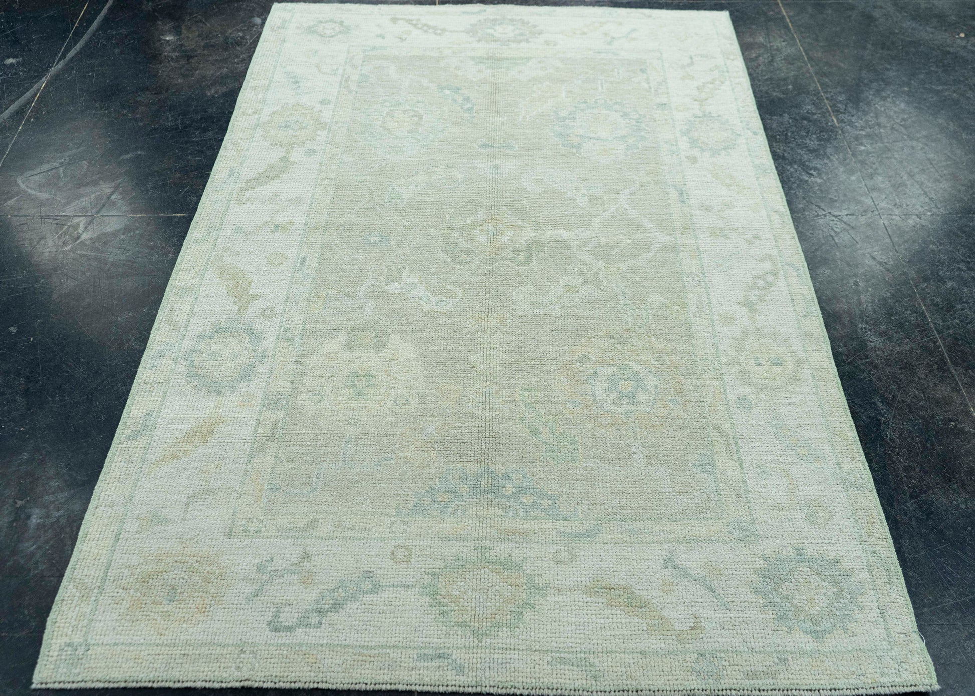 Turkish Oushak Rug 3'11" x 6'2" #19404