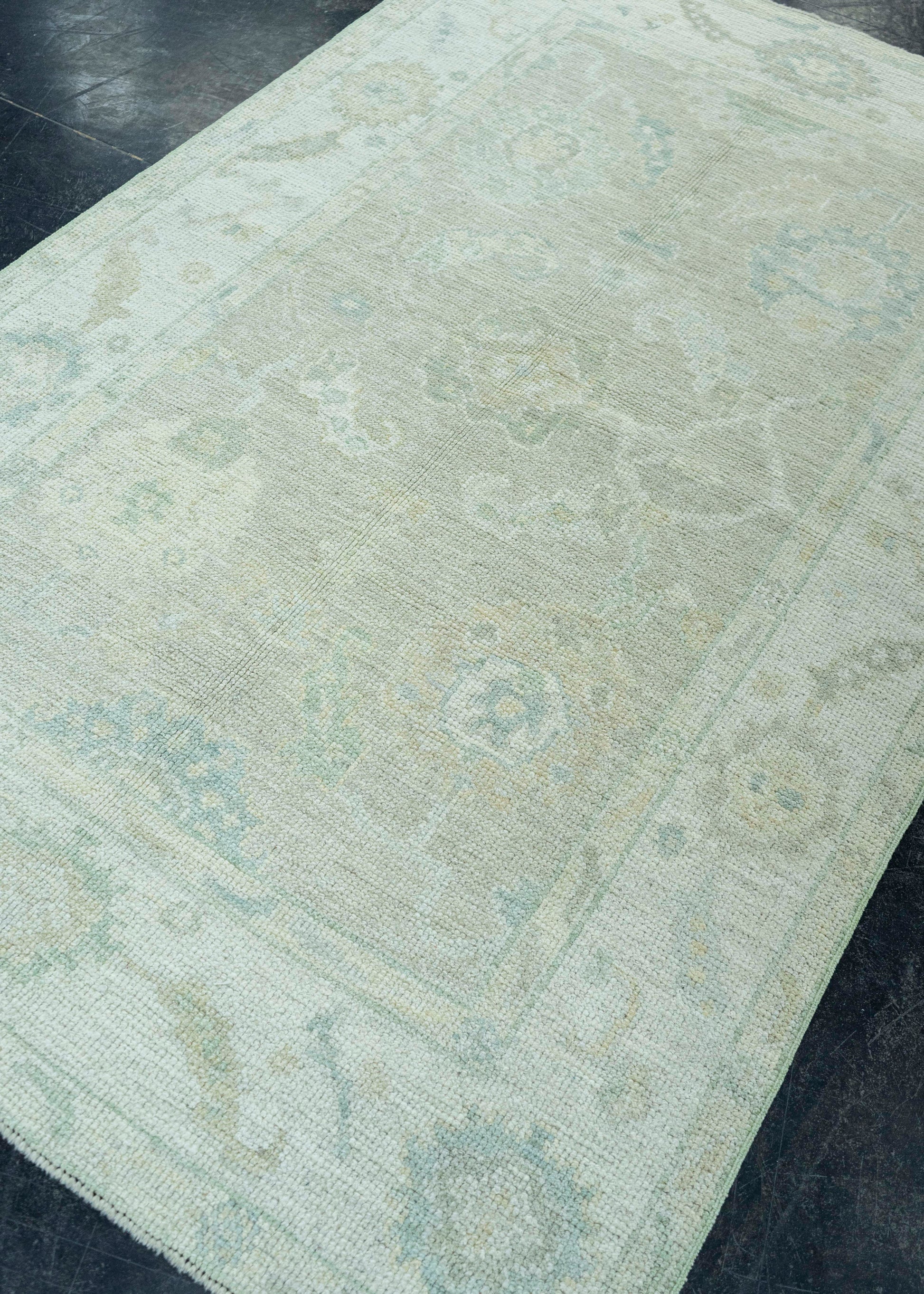 Turkish Oushak Rug 3'11" x 6'2" #19404