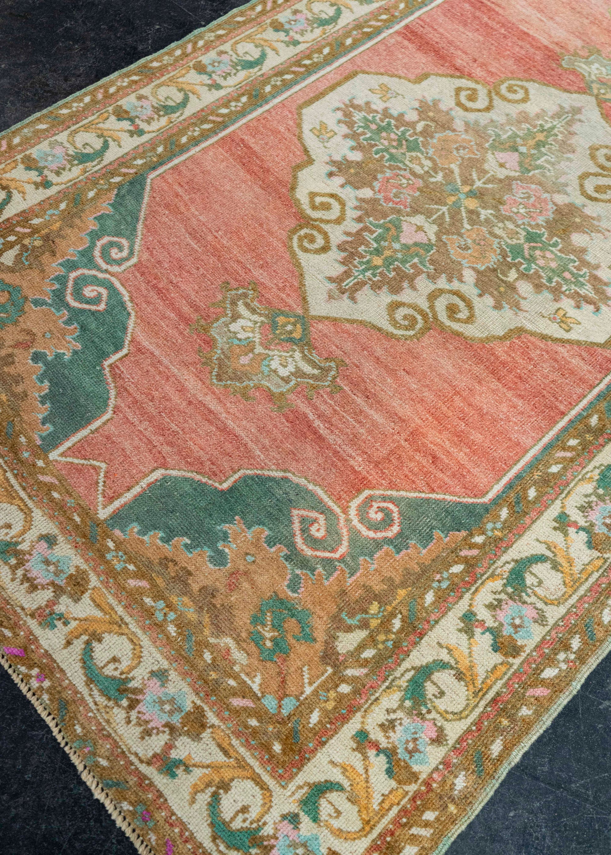 Turkish Vintage Rug  3'7" x 10'9" #21127