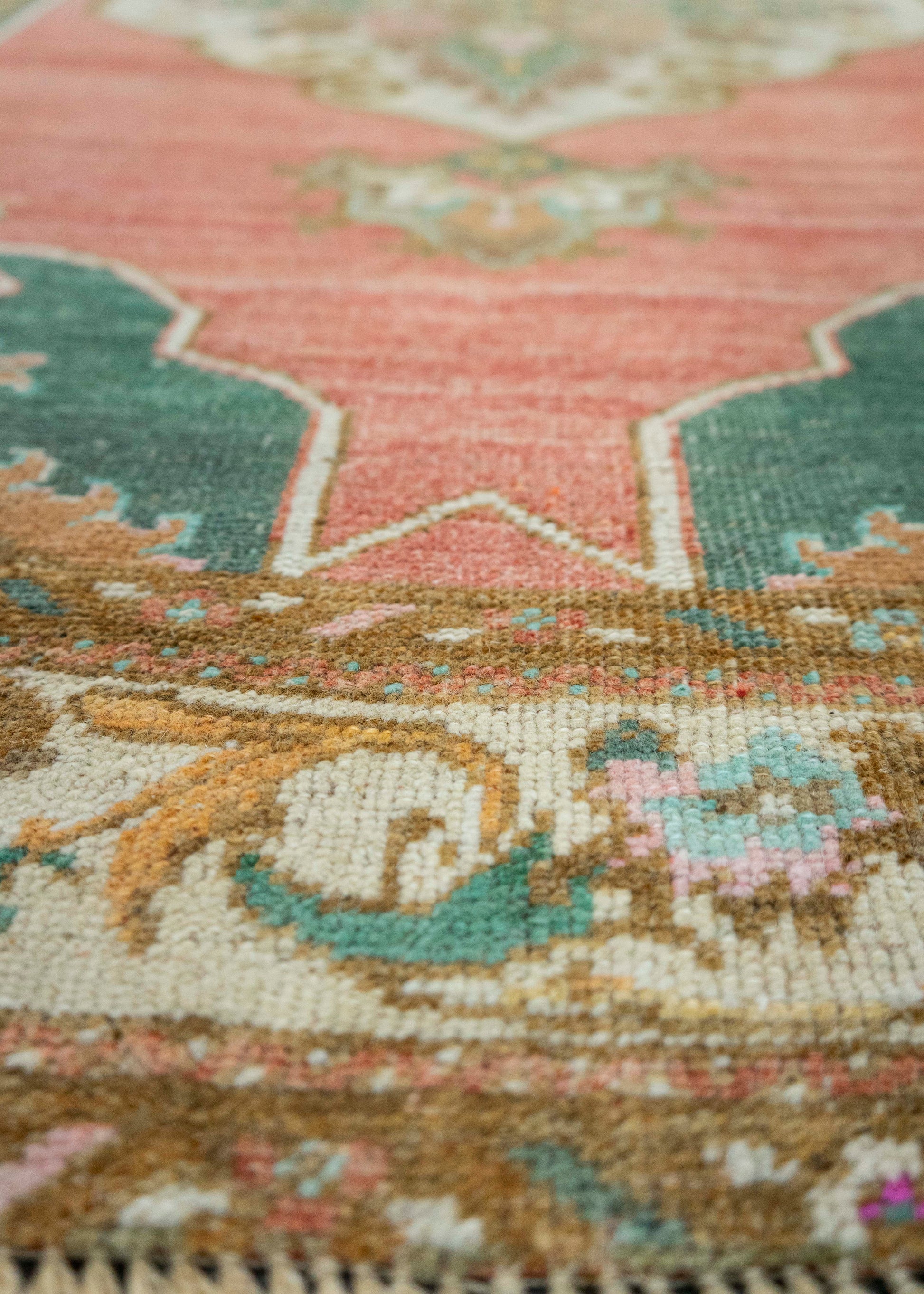 Turkish Vintage Rug  3'7" x 10'9" #21127