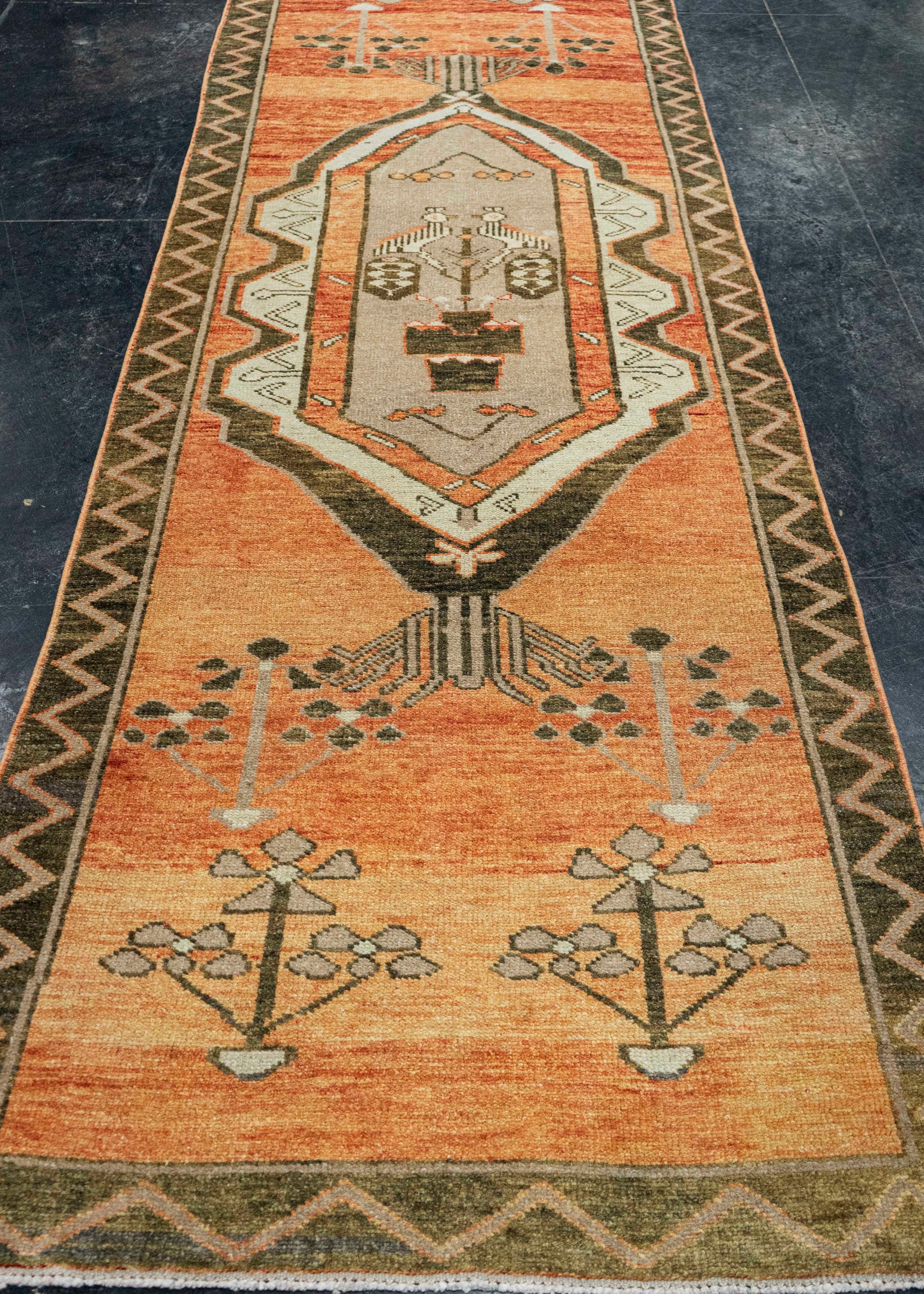 Turkish Vintage Rug  3'6" x 10'5" #21125