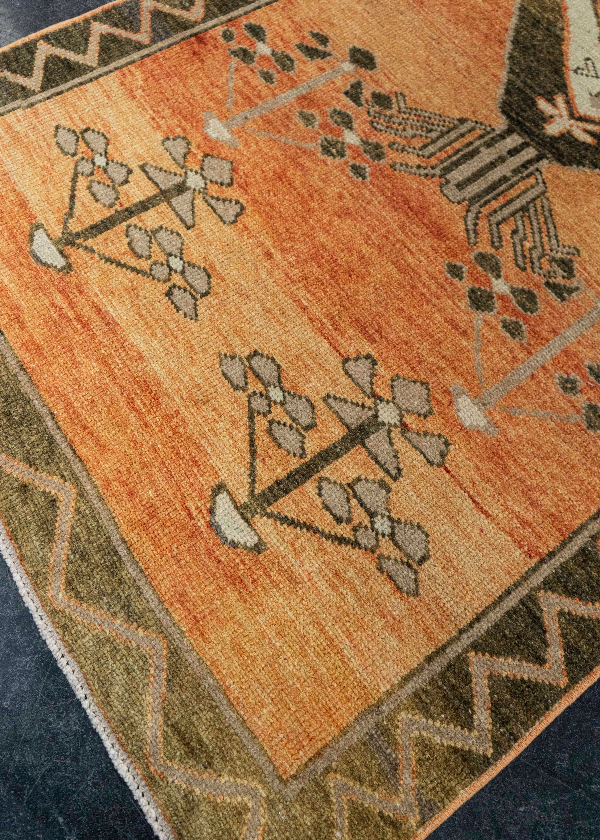 Turkish Vintage Rug  3'6" x 10'5" #21125