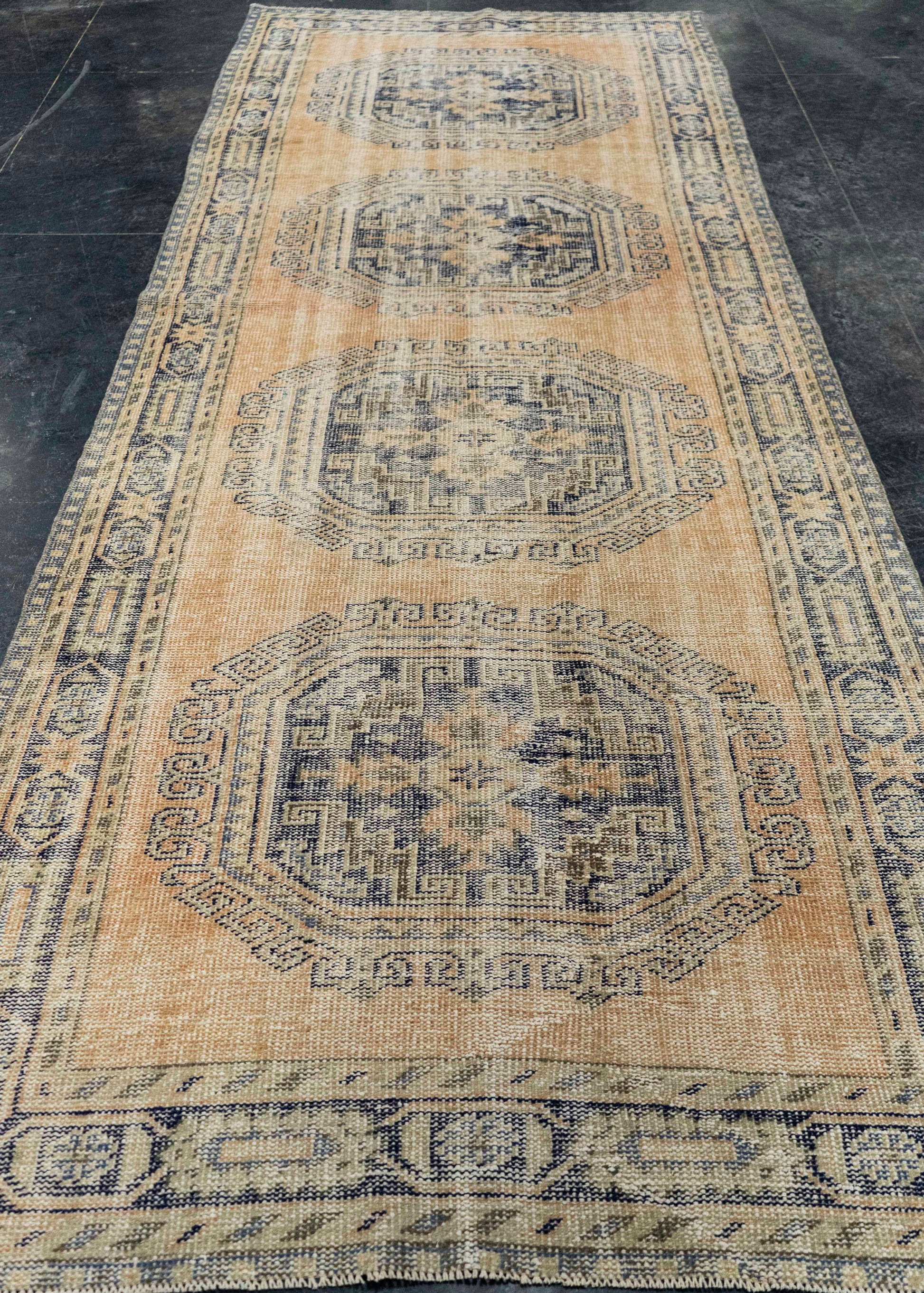 Turkish Vintage Rug  4'1" x 11'4" #21392