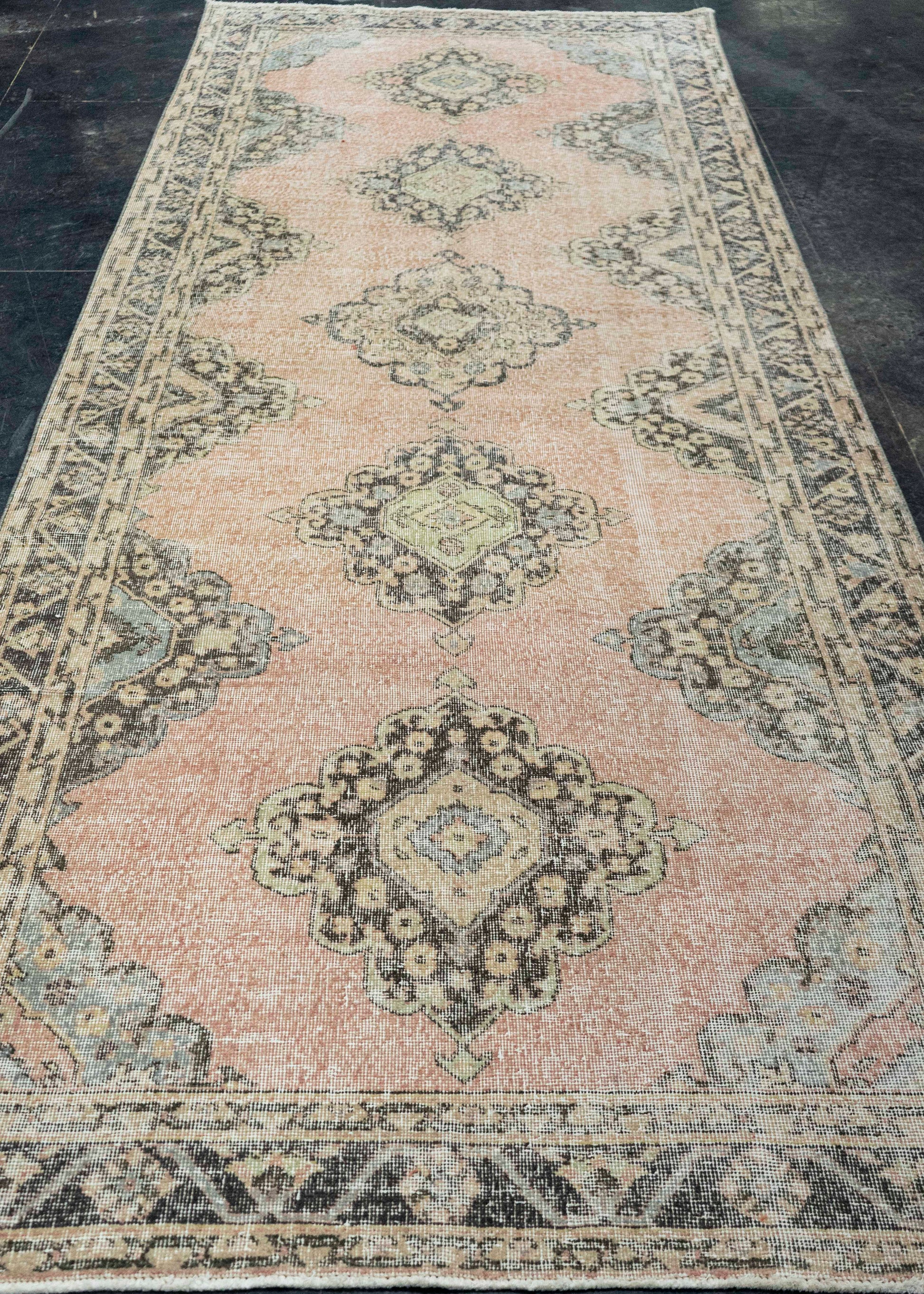 Turkish Vintage Rug  4'8" x 12' #21393