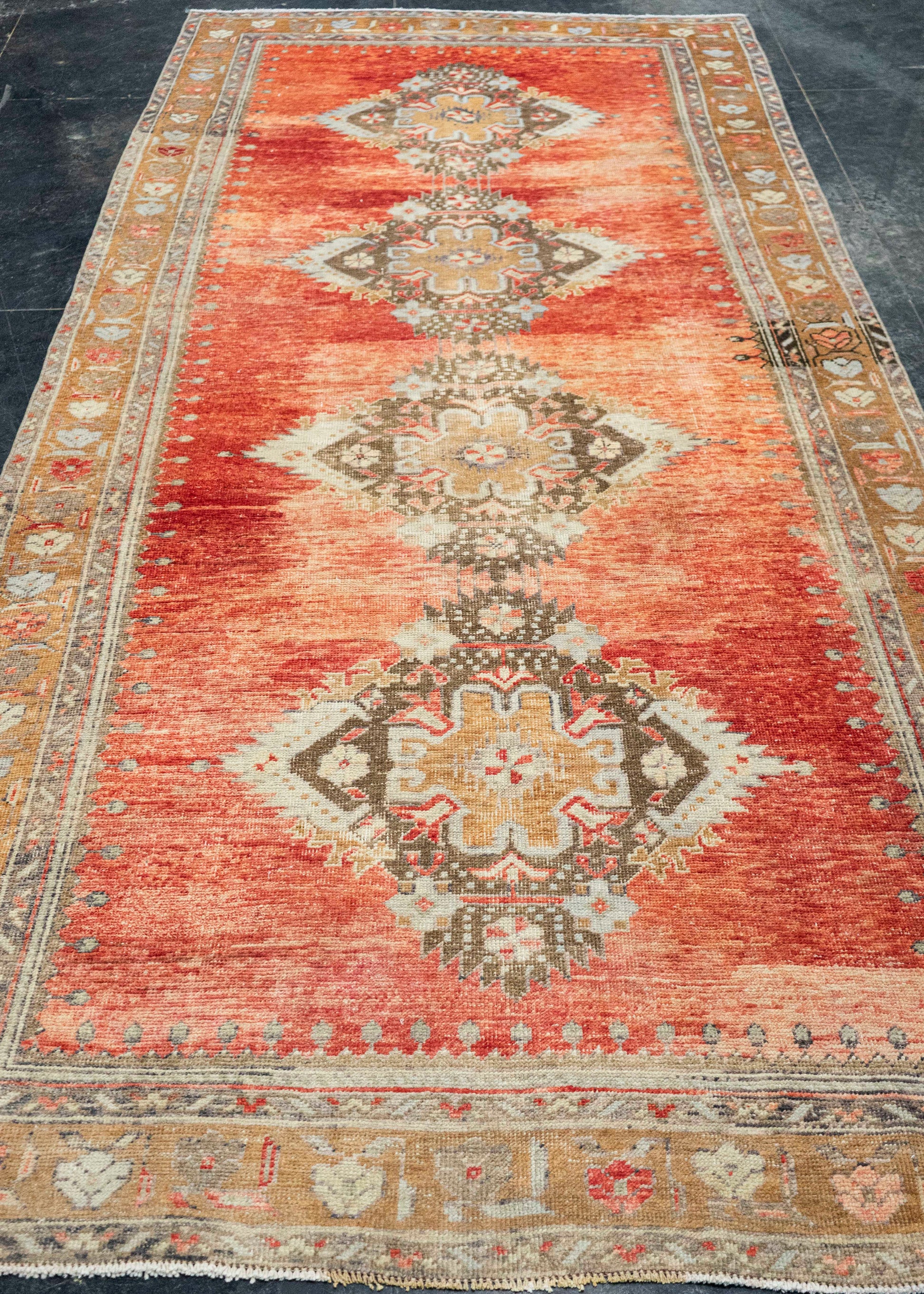 Turkish Vintage Rug  4'8" x 10'3 #21395