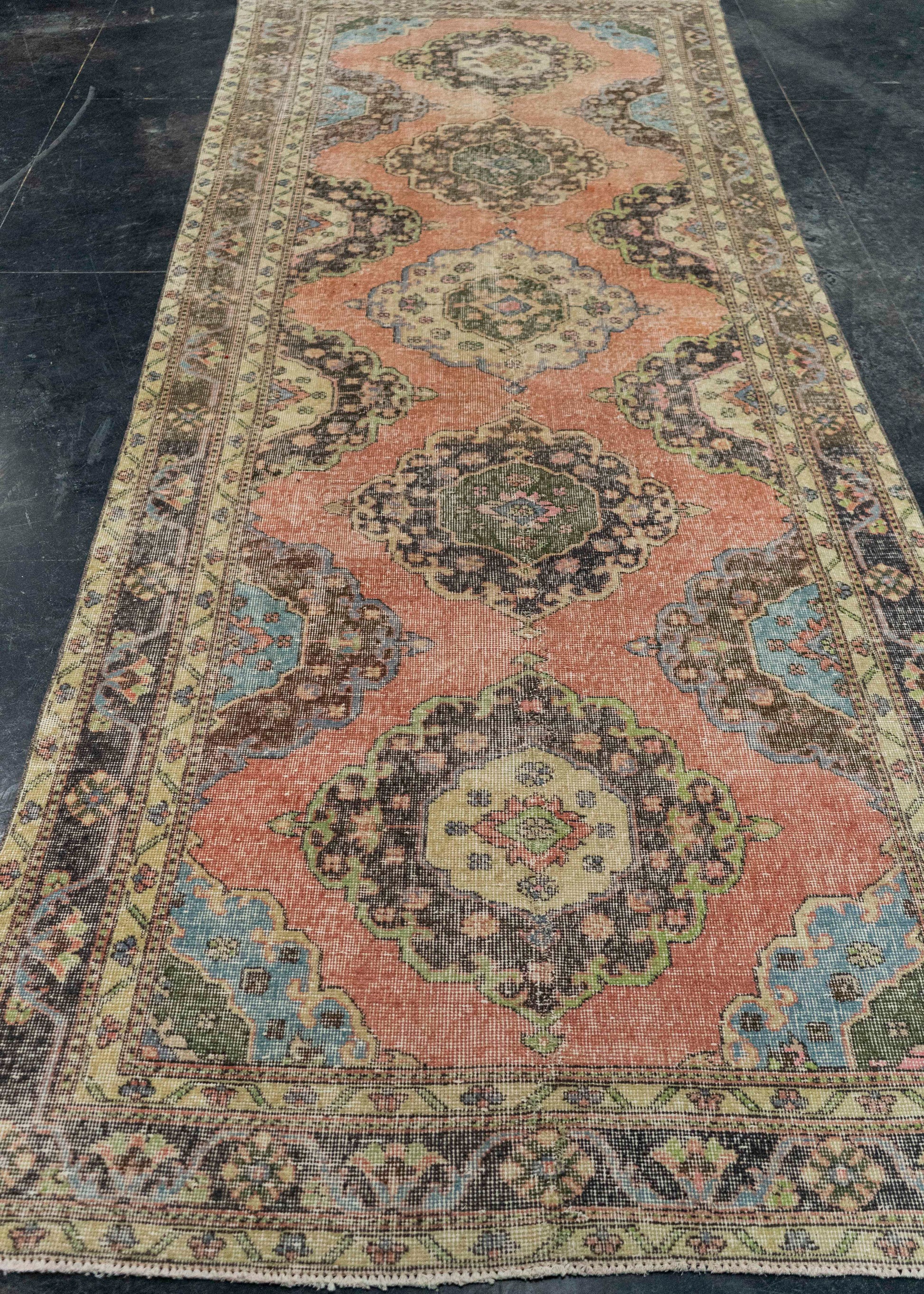 Turkish Vintage Rug  4'4" x 12'1" #21409