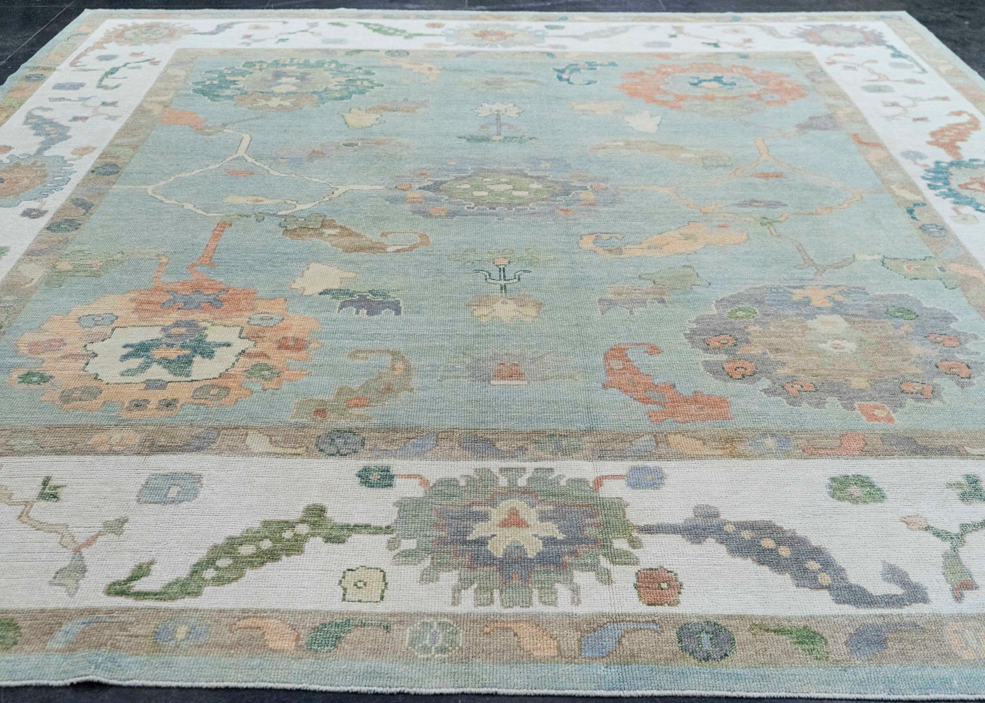Turkish Oushak Square Rug 12'2" x 12'2" #20424