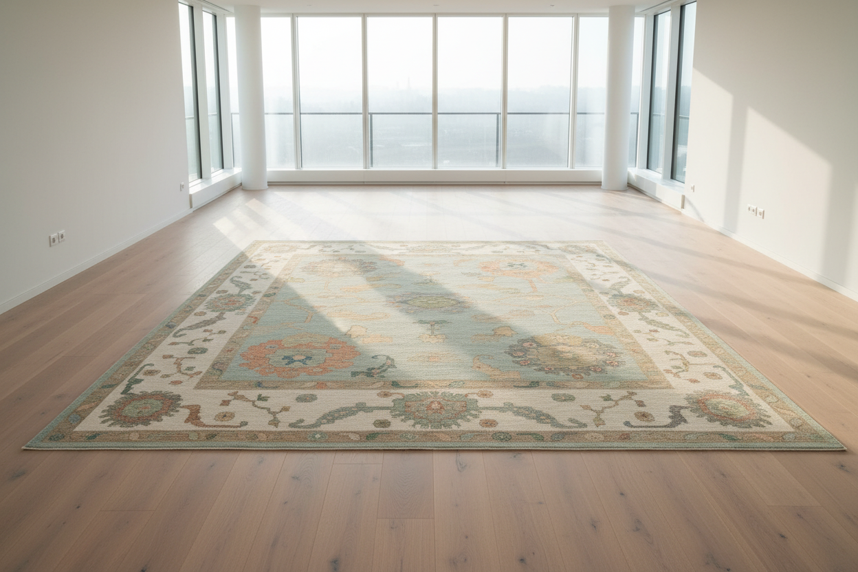 Turkish Oushak Square Rug 12'2" x 12'2" #20424