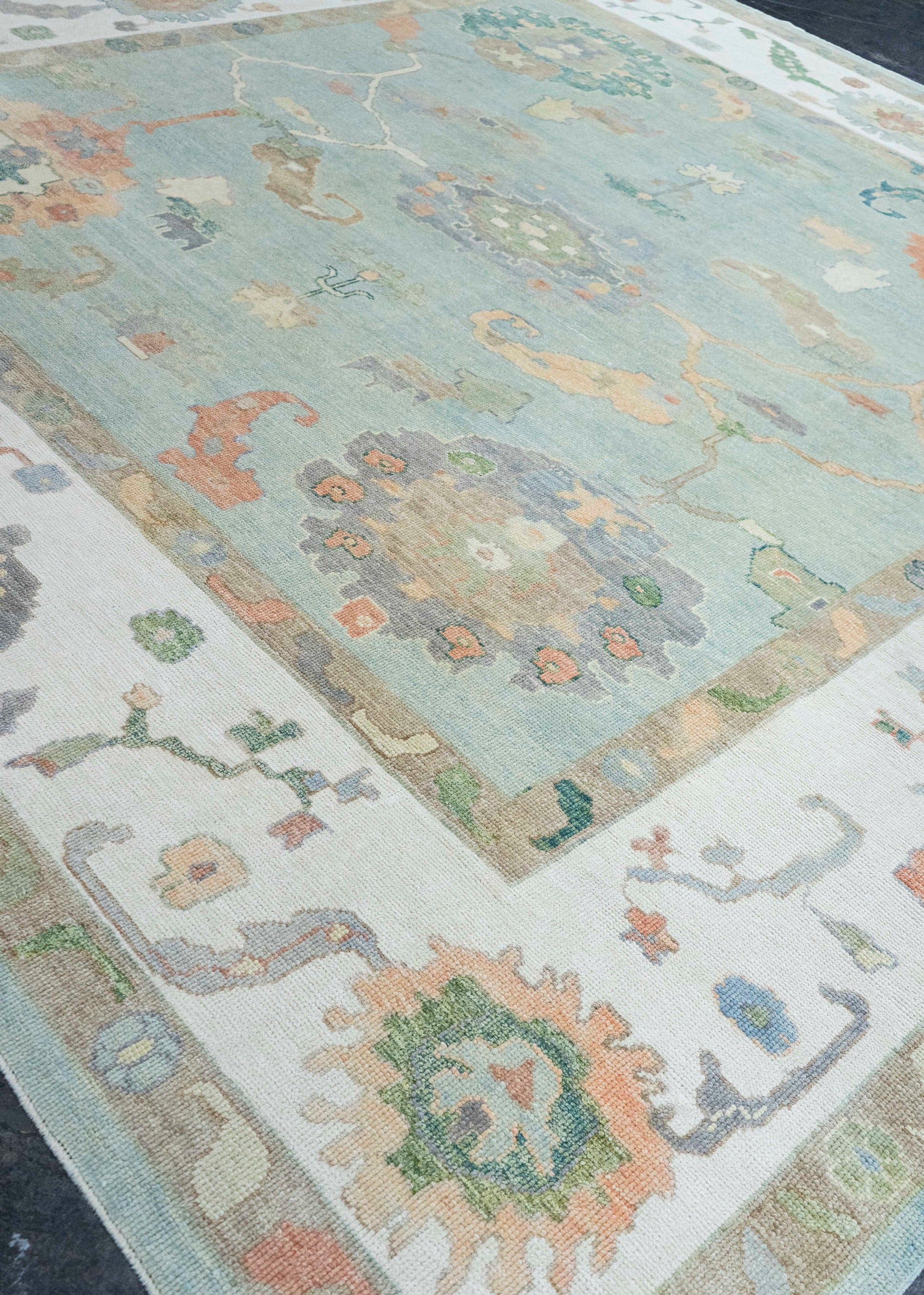 Turkish Oushak Square Rug 12'2" x 12'2" #20424