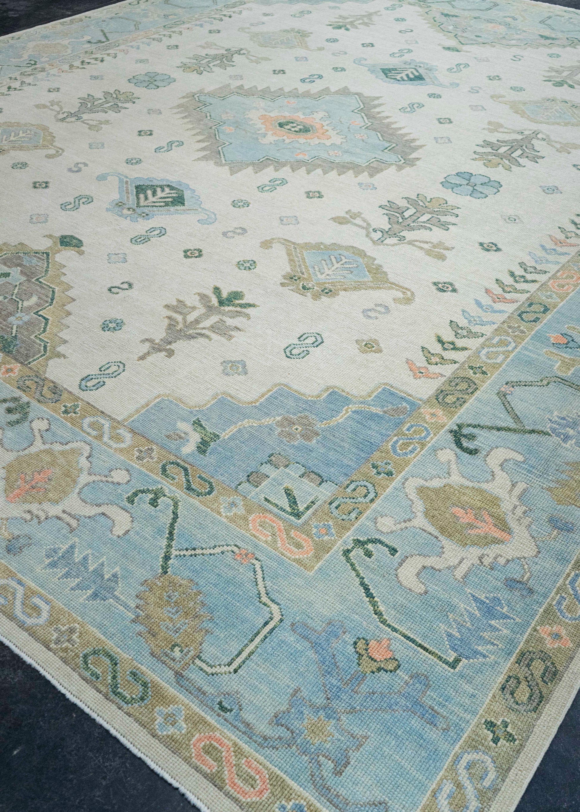 Turkish Oushak Rug 12'3" x 14'7" #20422