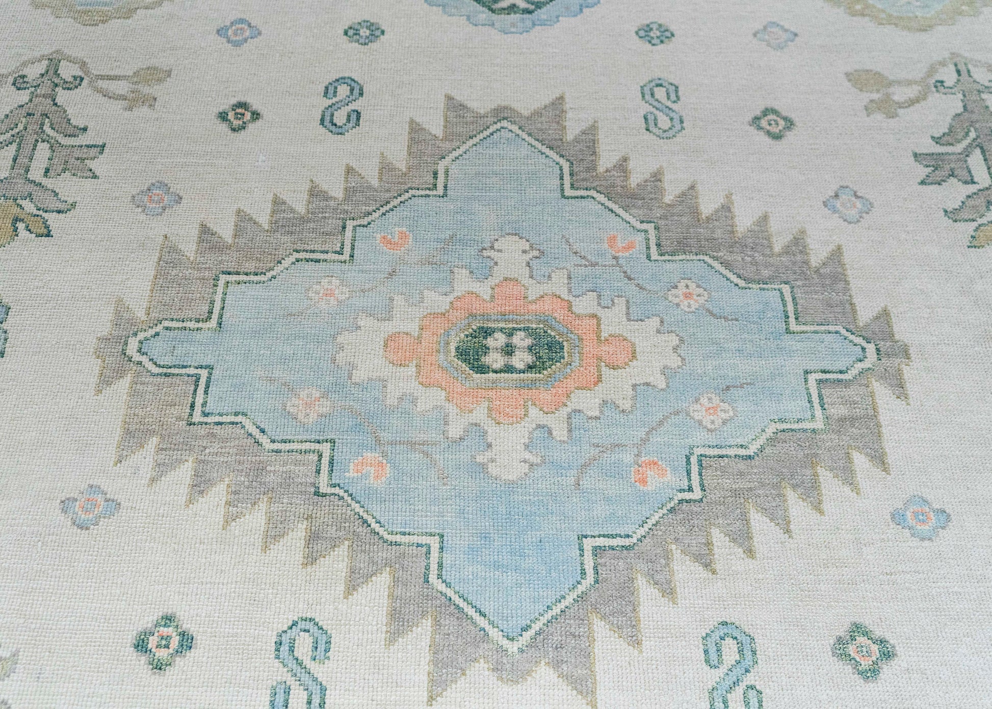 Turkish Oushak Rug 12'3" x 14'7" #20422