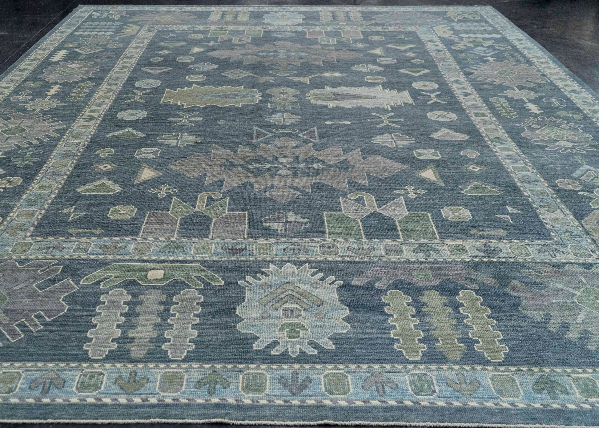 Turkish Oushak Rug 12'4" x 15'10" #20413