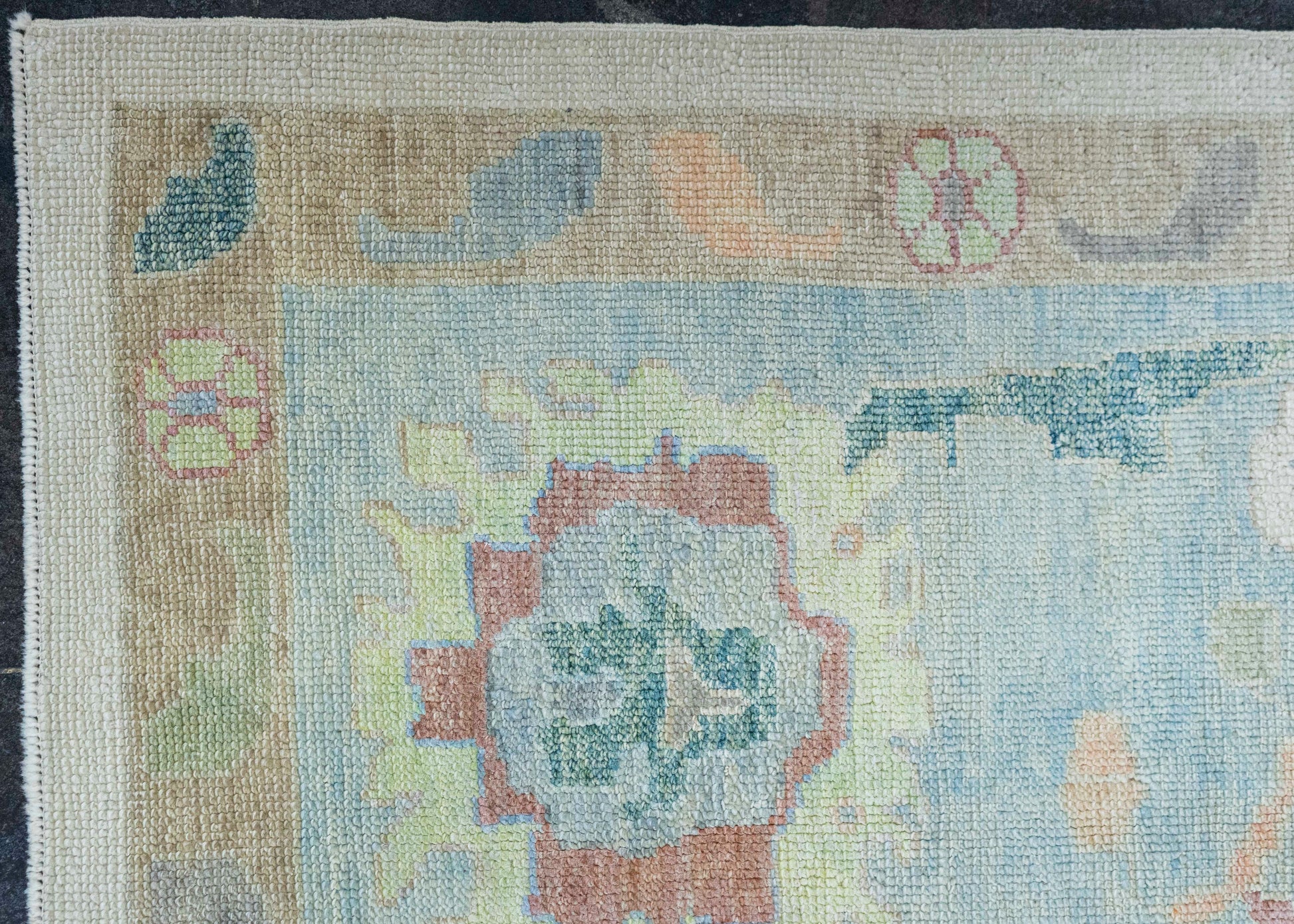 Turkish Oushak Square Rug 13'5" x 14'3" #20430