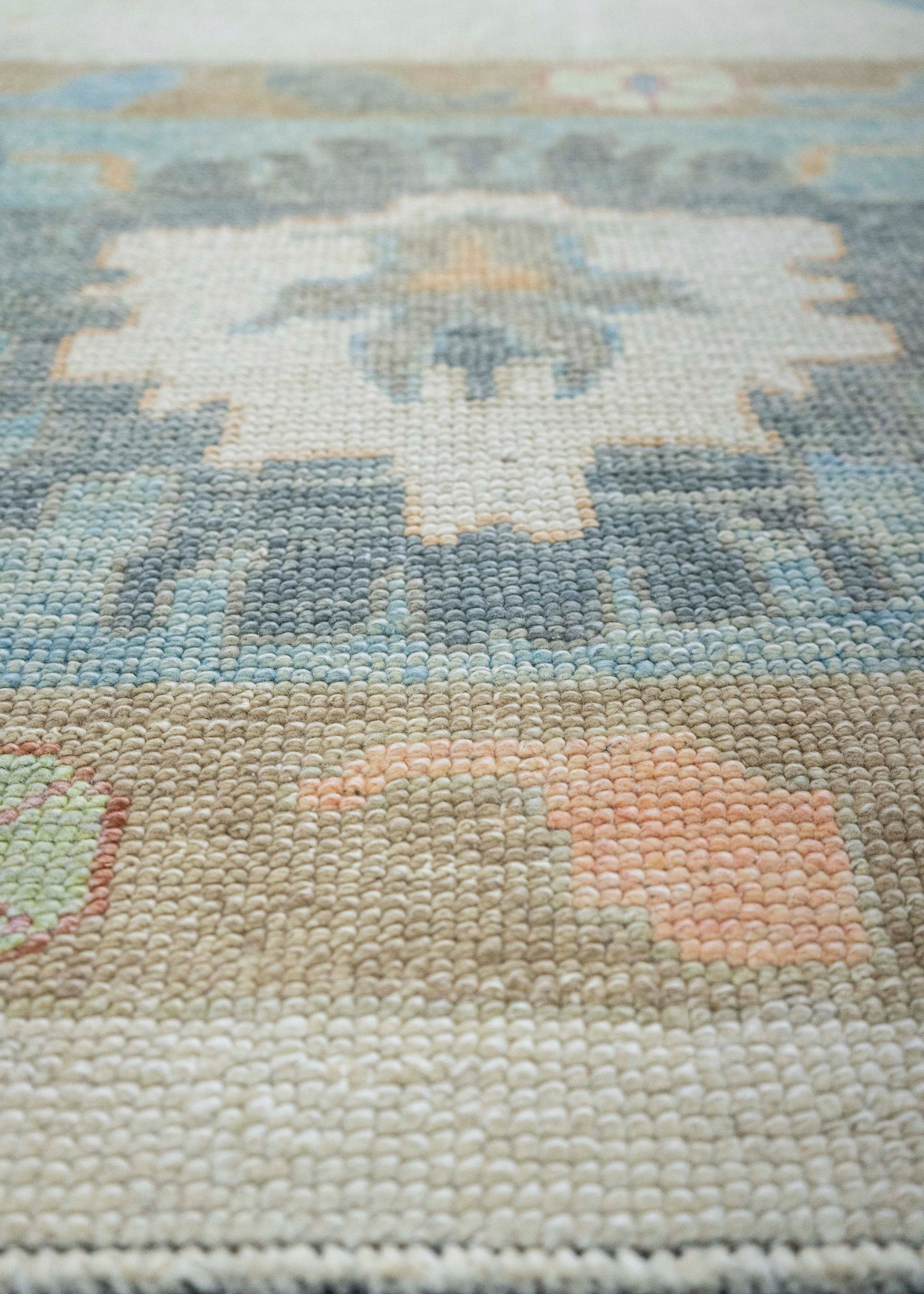 Turkish Oushak Square Rug 13'5" x 14'3" #20430