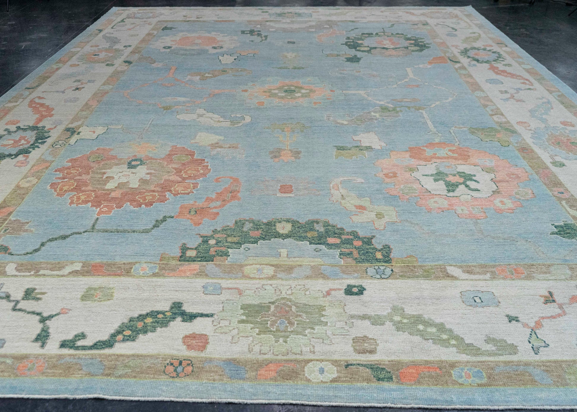 Turkish Oushak Rug 12'8" x 18' #20382