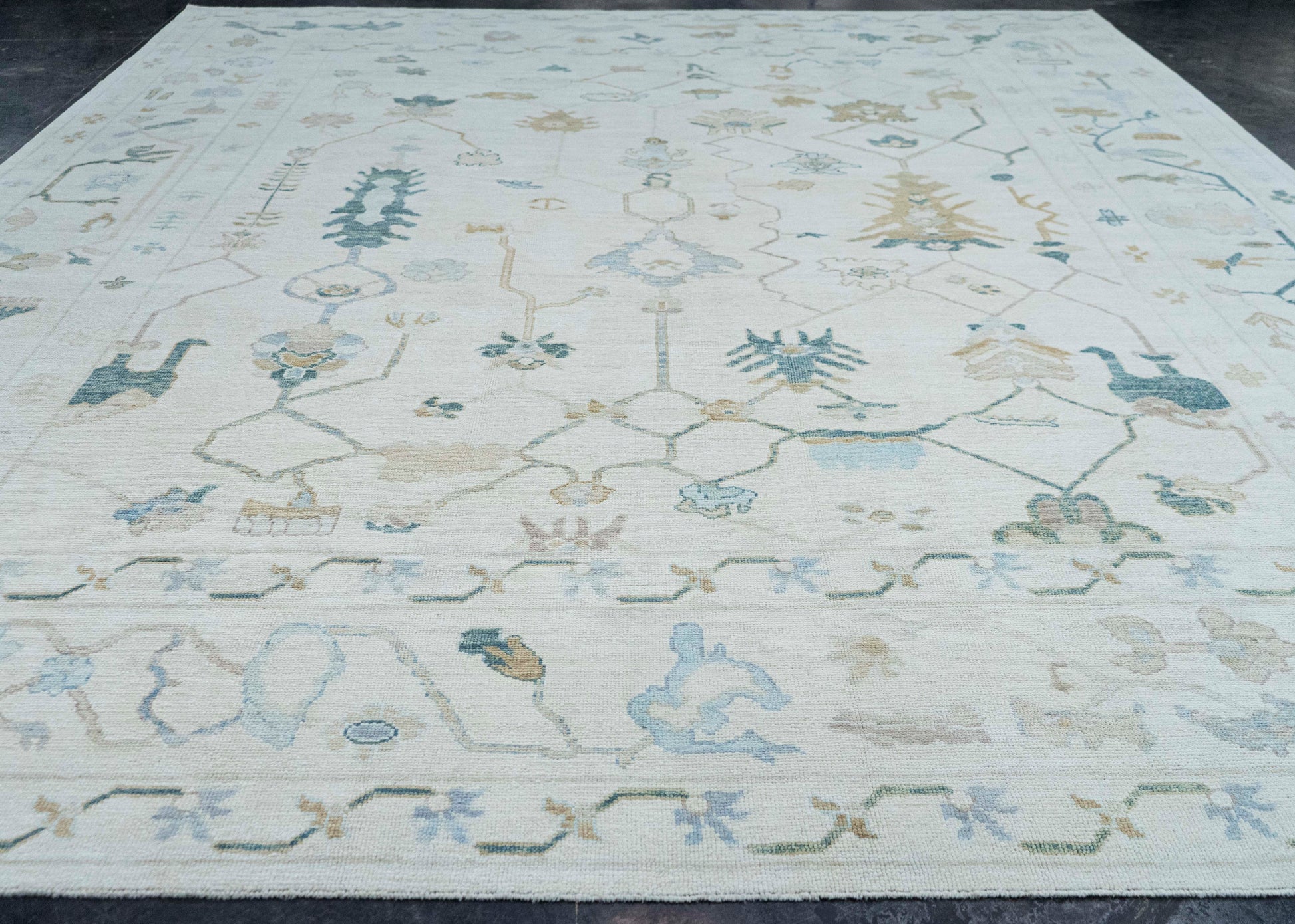 Turkish Oushak Rug 12'9" x 15'10" #20384