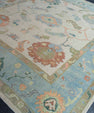 Turkish Oushak Square Rug 9'10" x 10'10" #20434