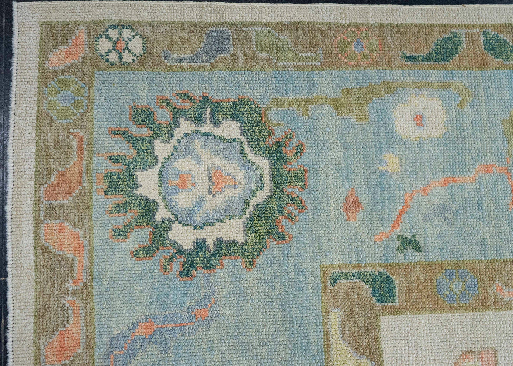 Turkish Oushak Square Rug 9'10" x 10'10" #20434