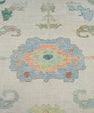 Turkish Oushak Square Rug 9'10" x 10'10" #20434