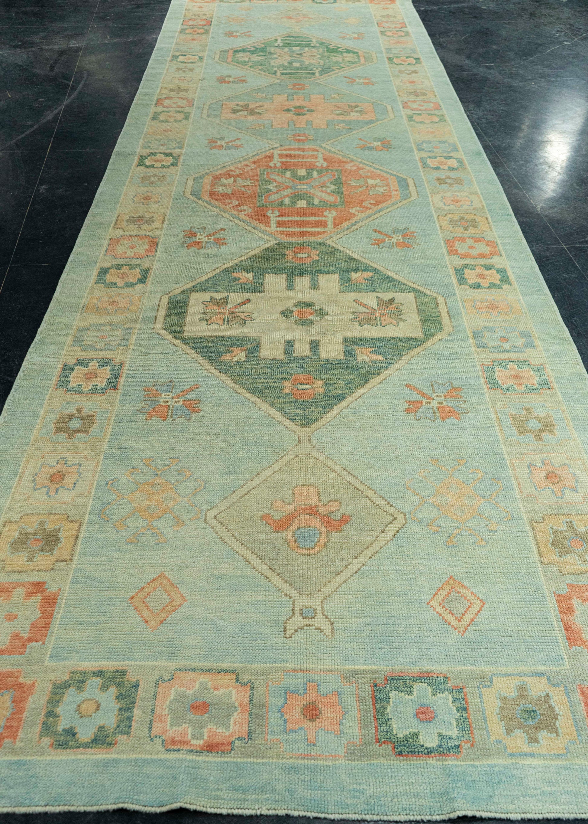 Turkish Oushak Rug 4'11" x 17'3" #20007