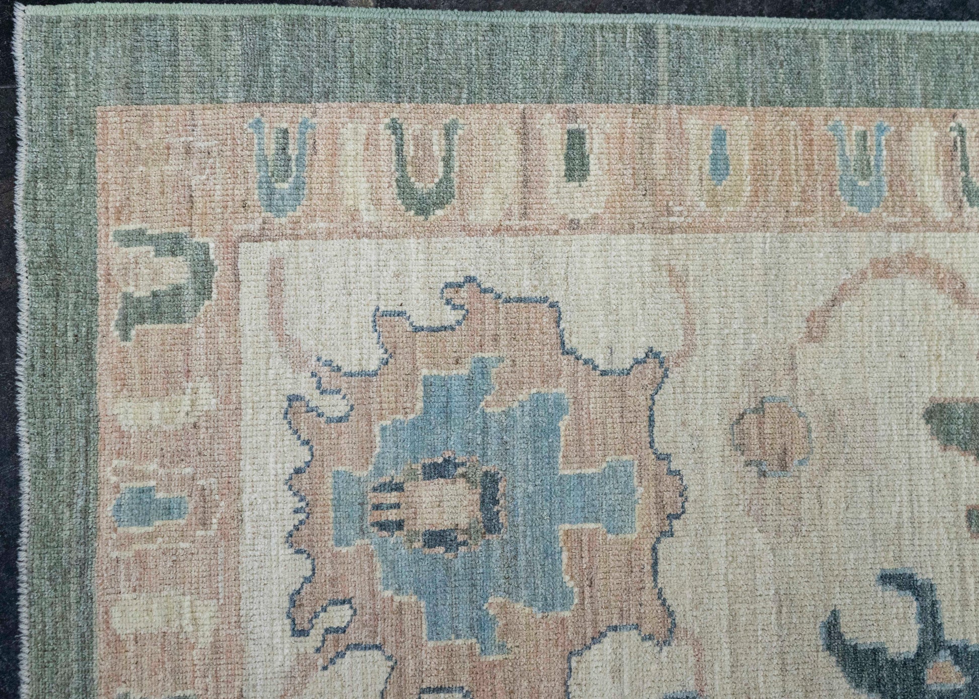 Turkish Oushak Antique Look Rug 12'1" x 15'3" #20360
